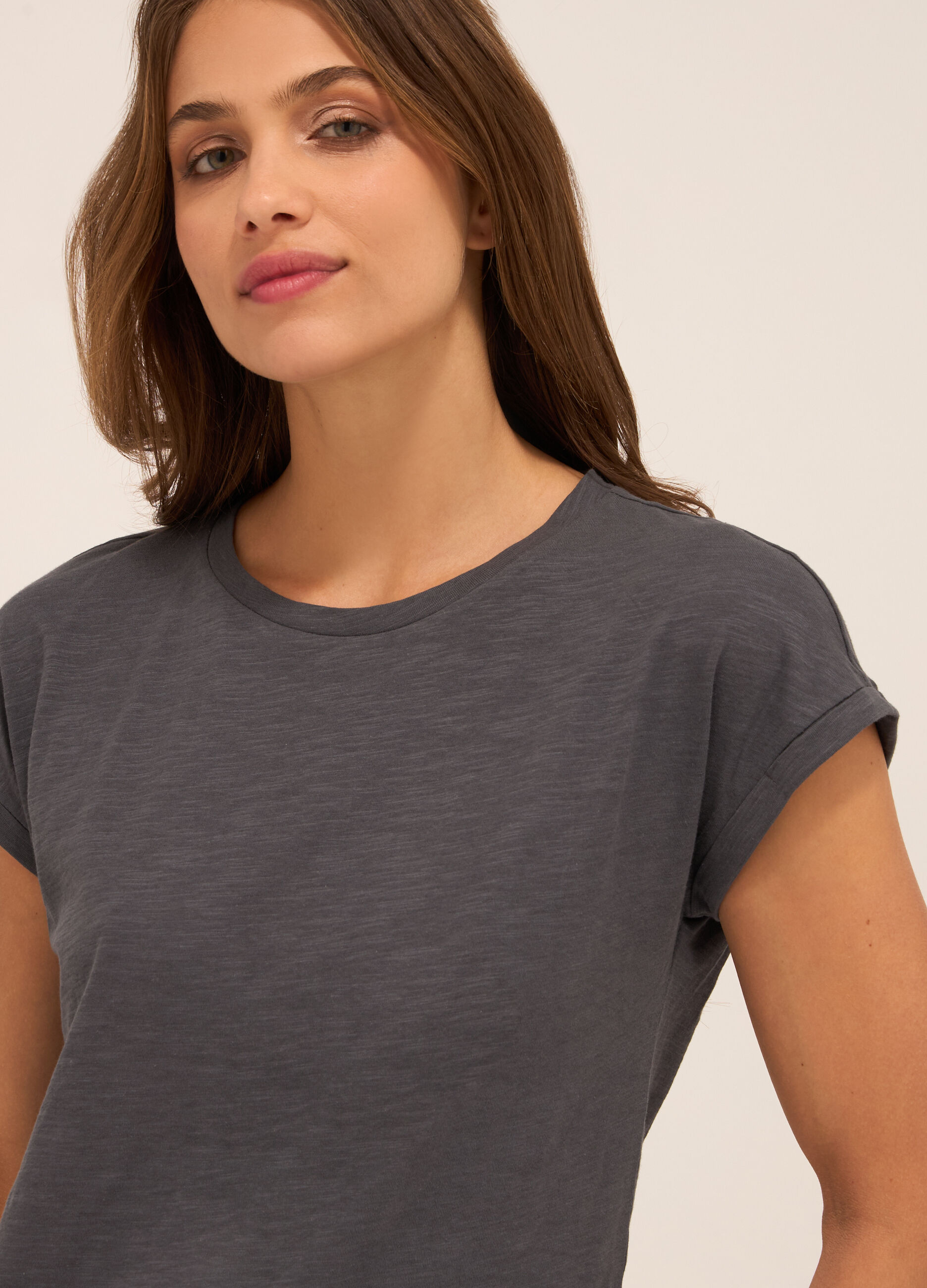 T-shirt in puro cotone donna_2