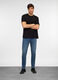 Jeans skinny fit in denim di cotone stretch uomo_0