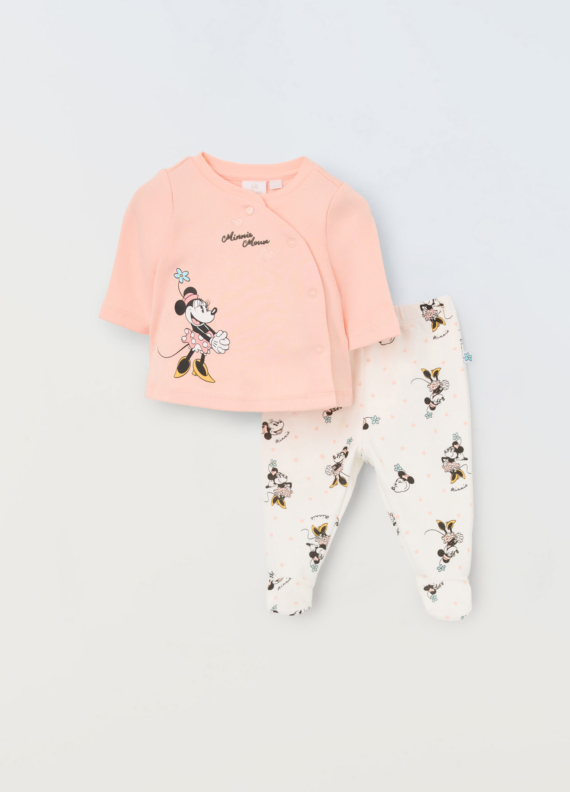 Set Disney in interlock di puro cotone neonata