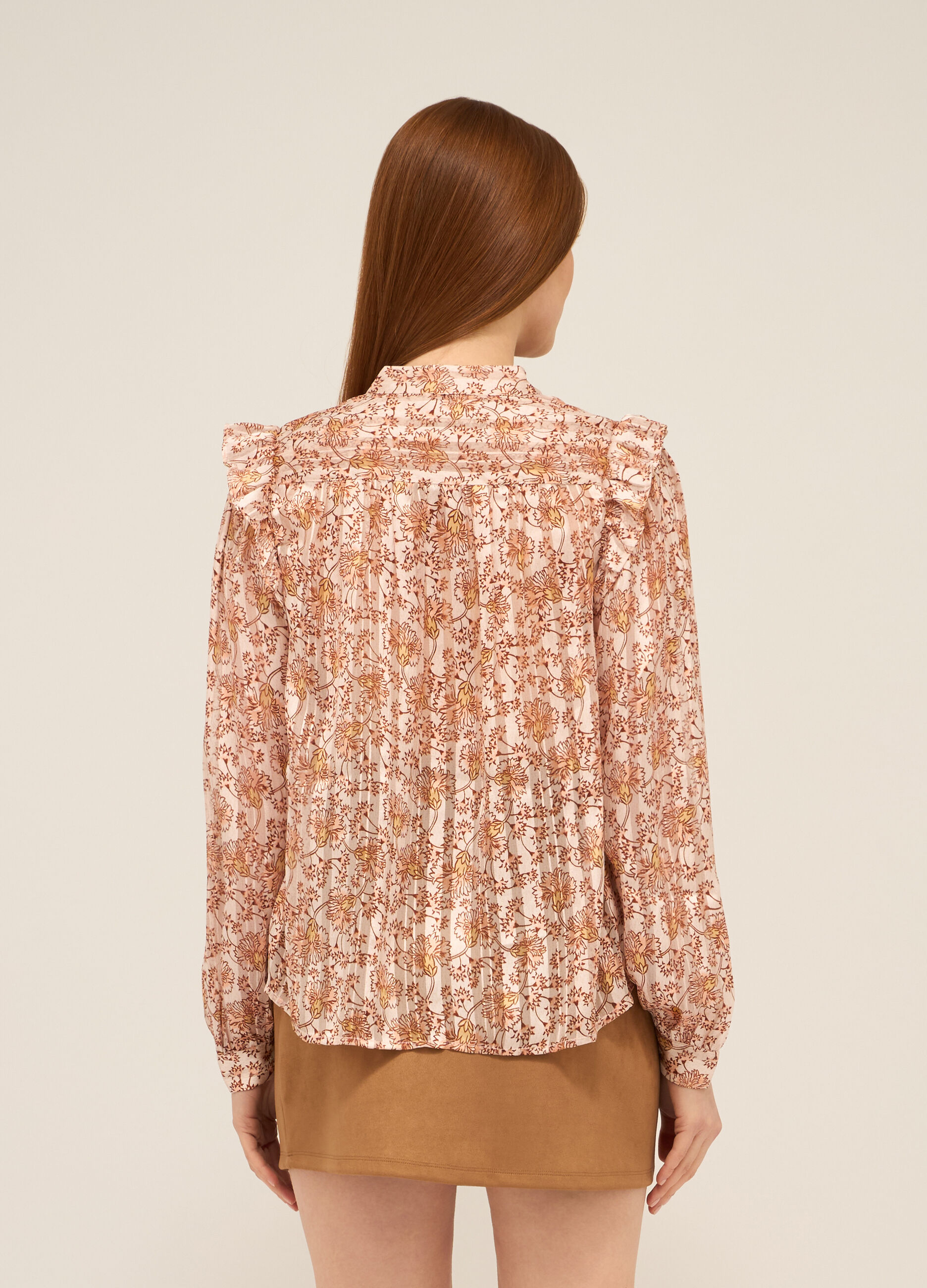 Camicia con colletto alla coreana donna_1