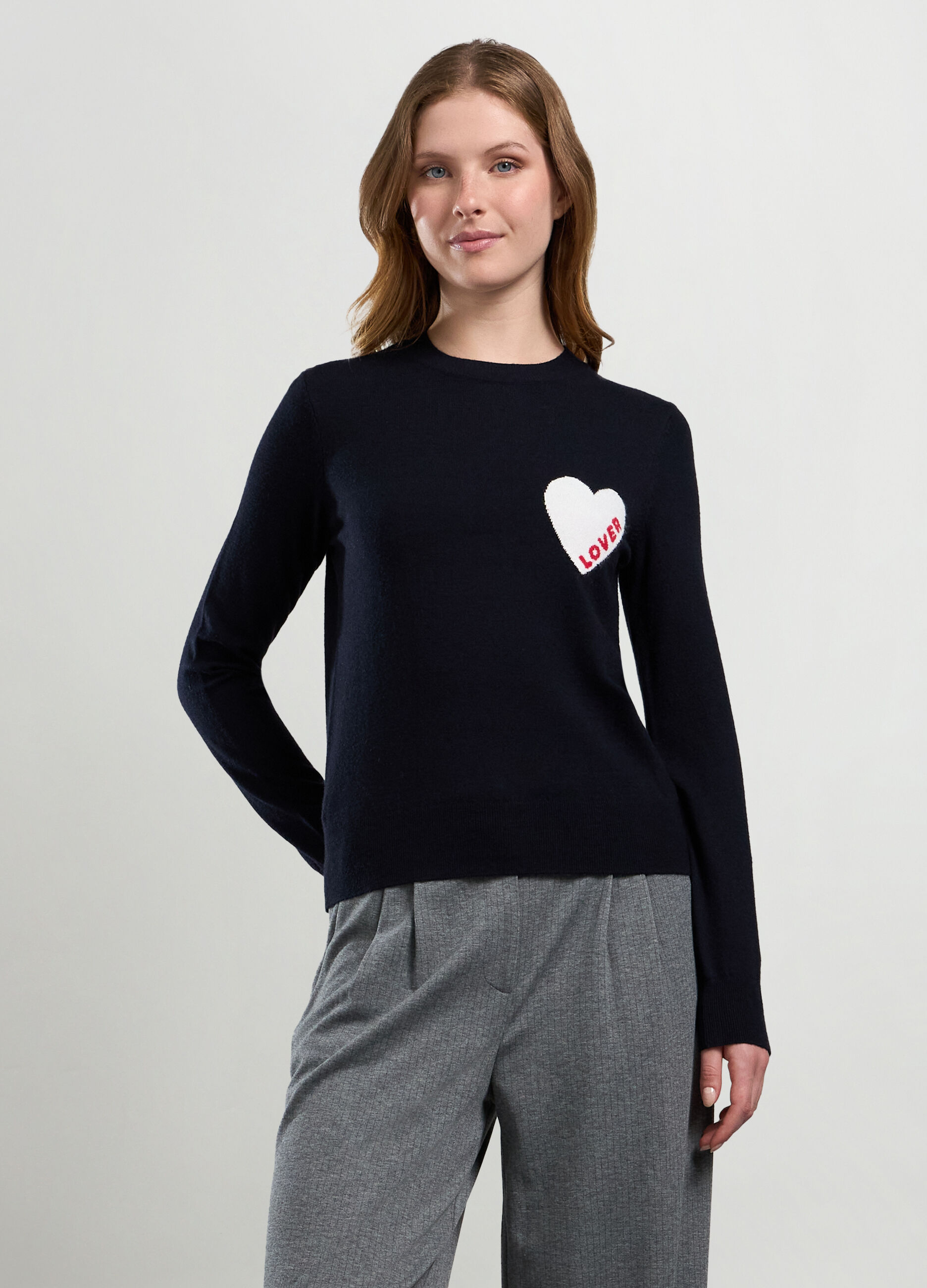 Pullover in misto viscosa donna_0