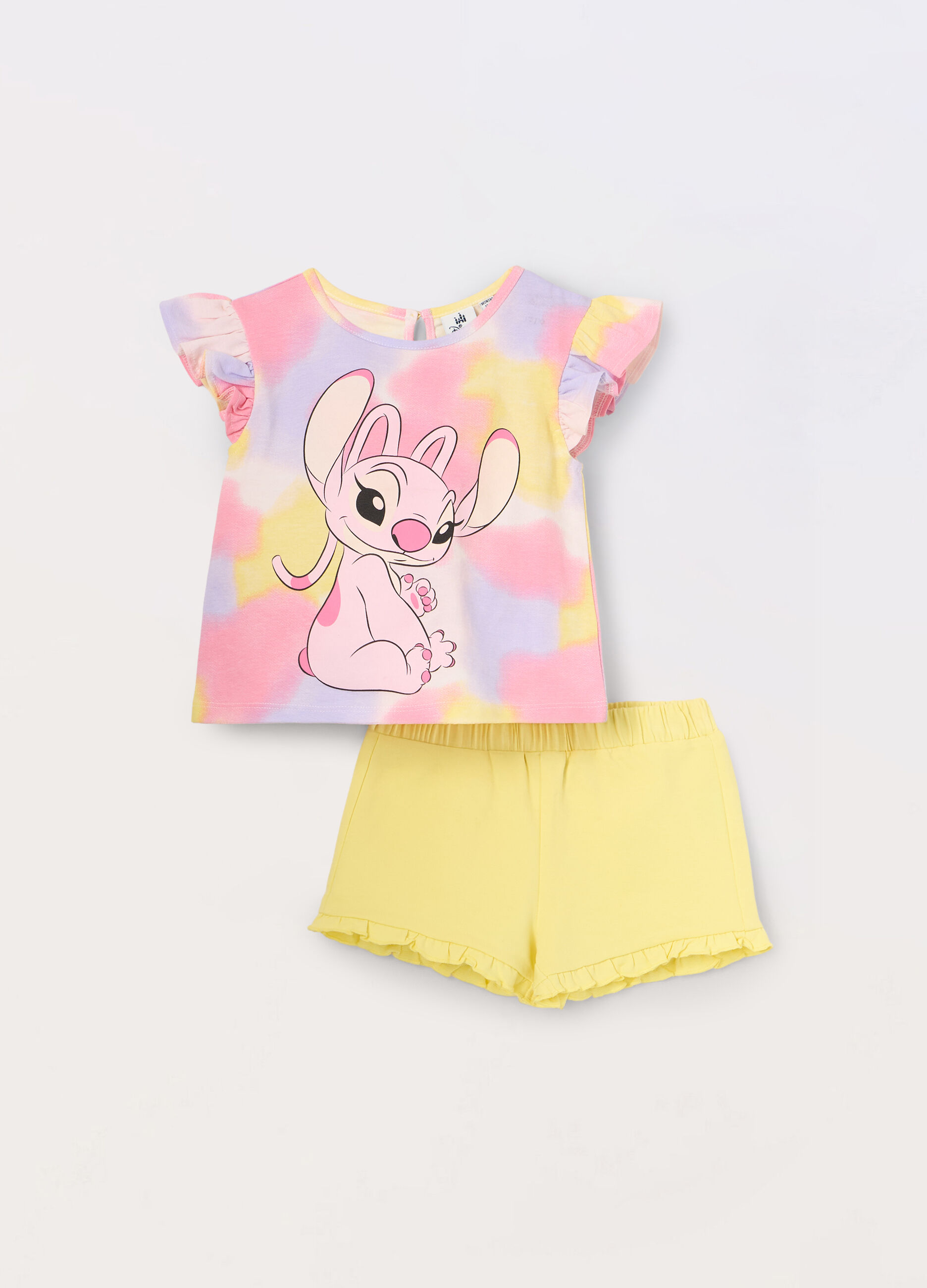 Jogging set in jersey di cotone stretch neonata_0