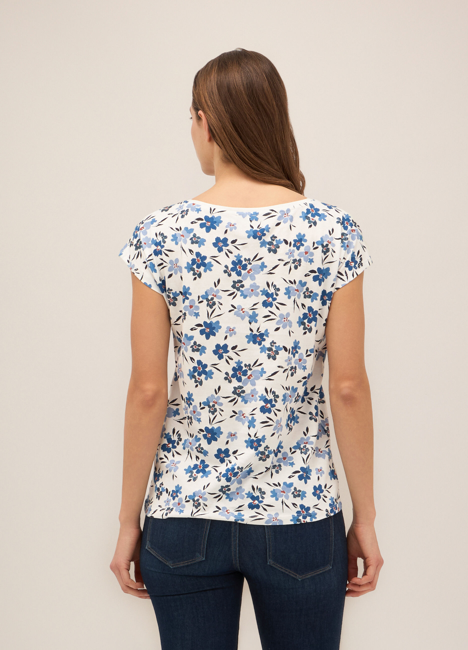 T-shirt in puro cotone donna_1
