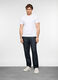 Jeans slim fit in denim di cotone e viscosa uomo_0
