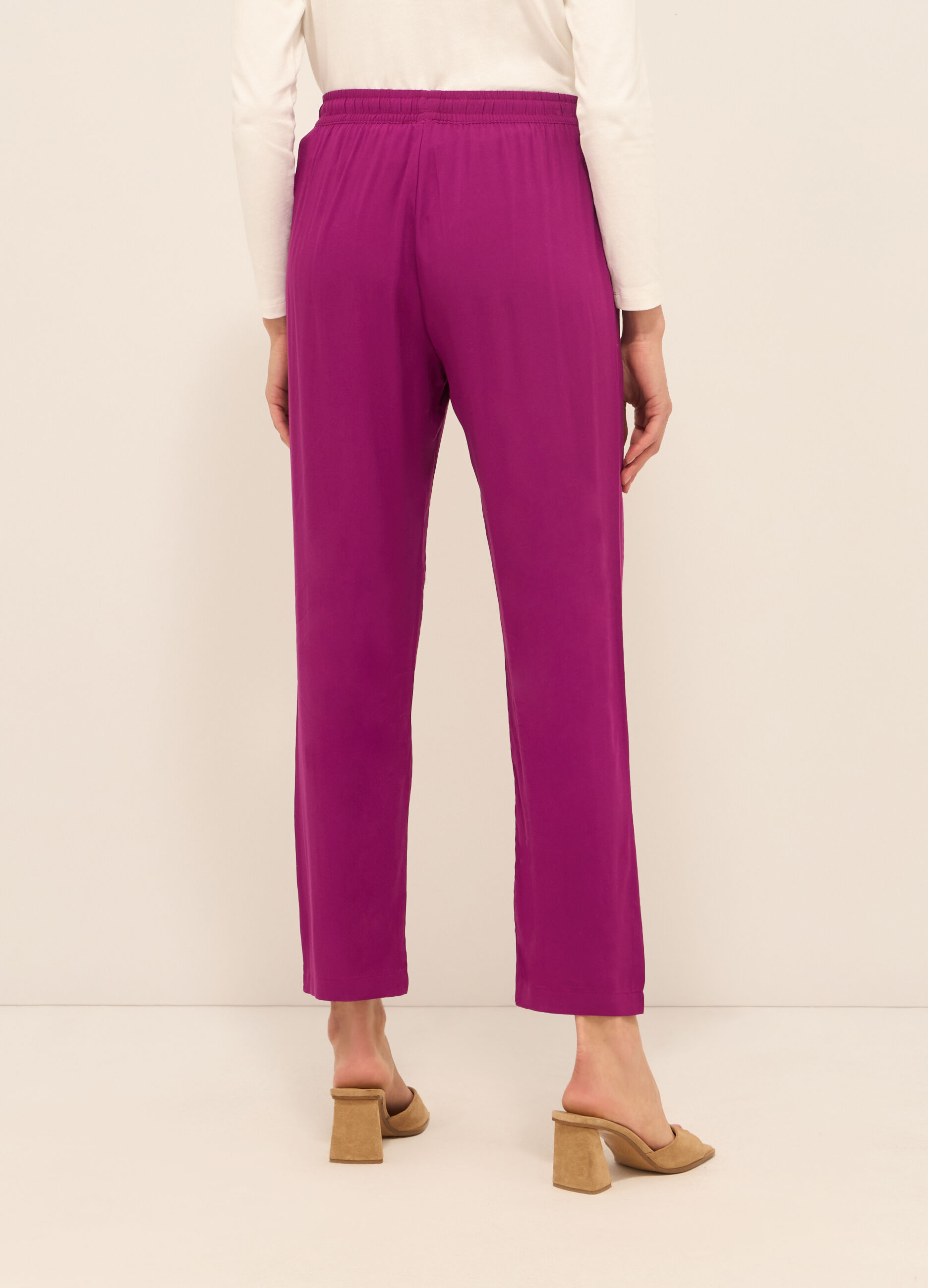 Pantaloni in pura viscosa donna_1
