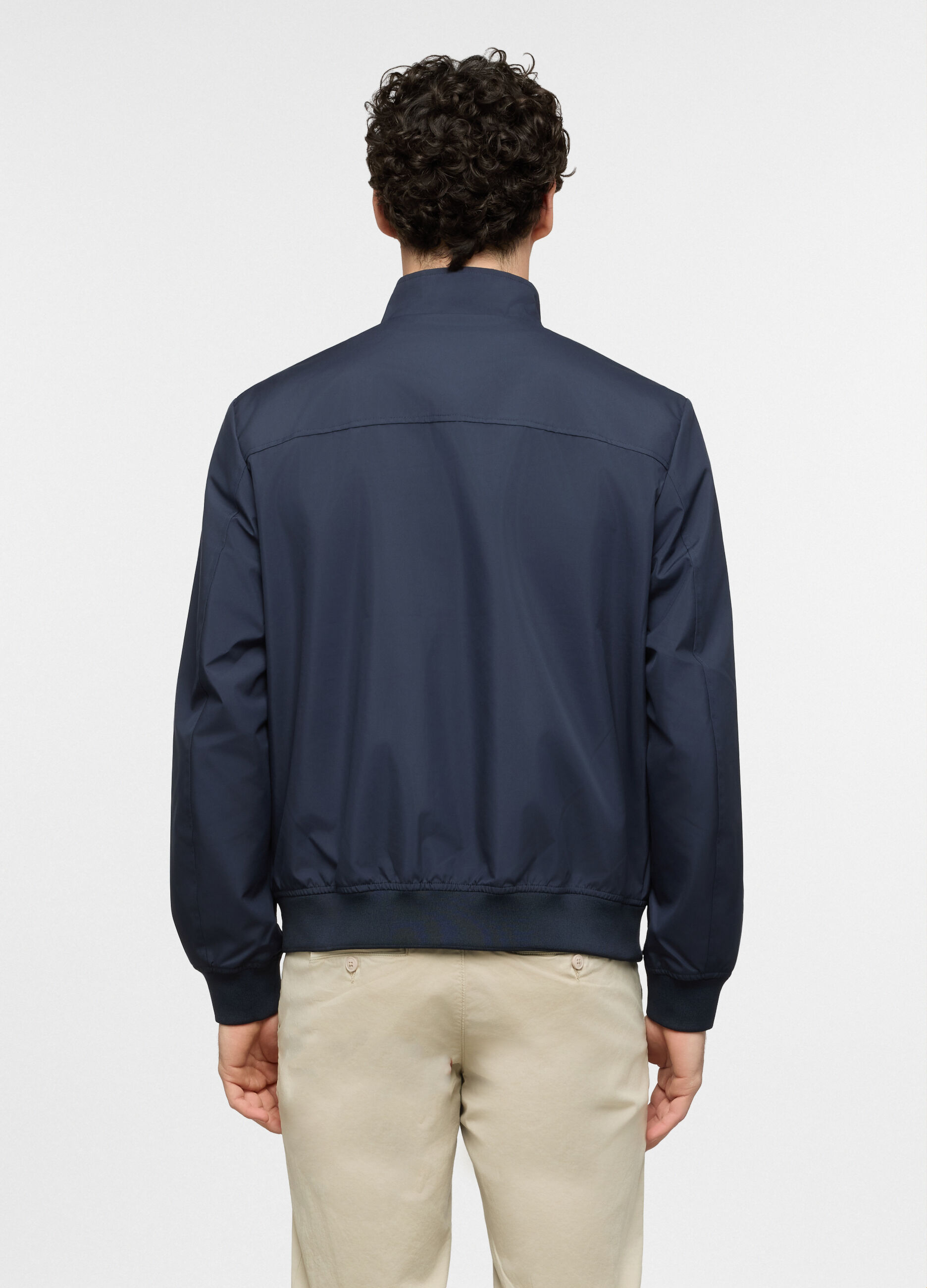 Giacca leggera blu scuro uomo_2