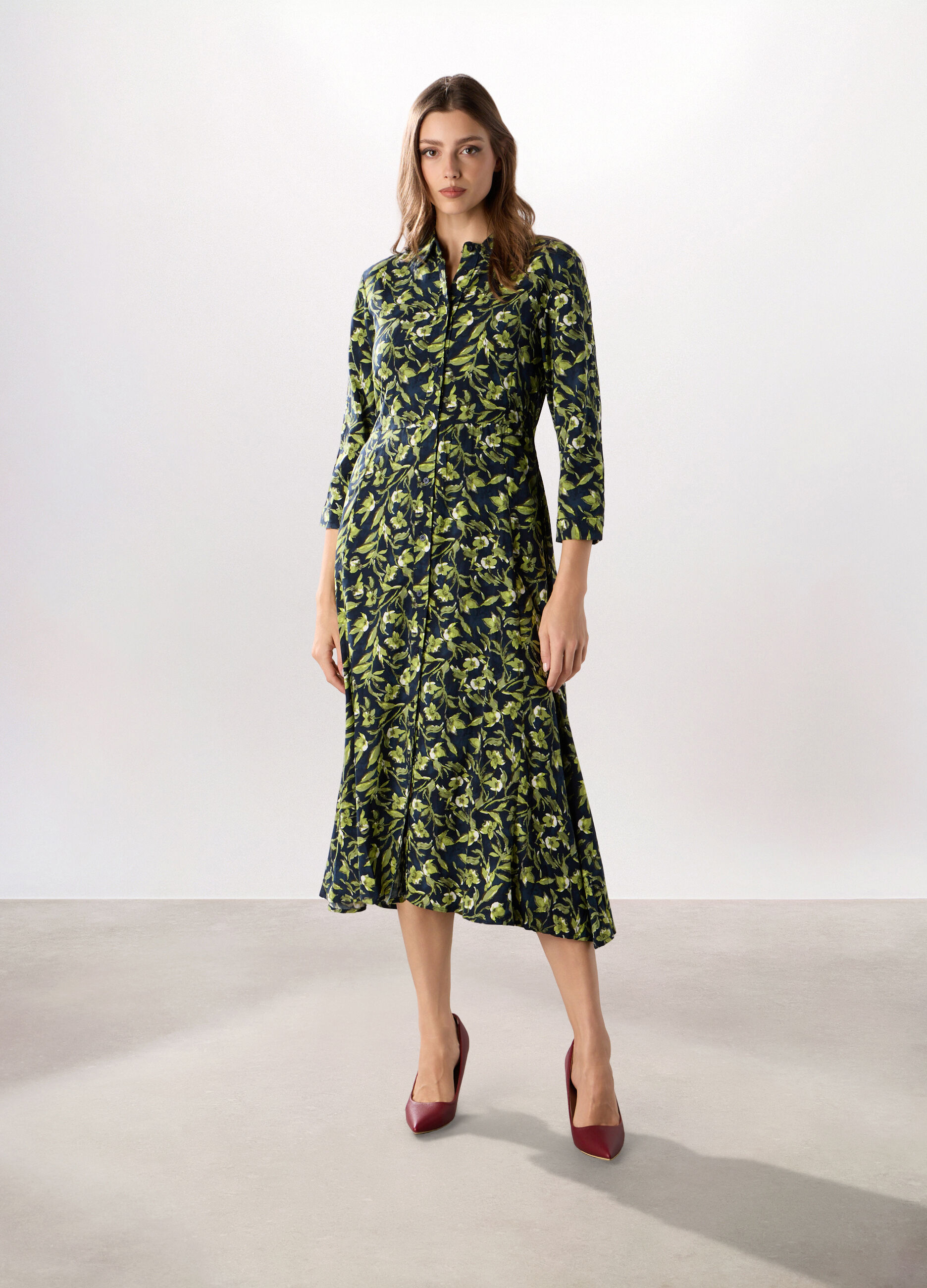 Abito lungo chemisier donna_0