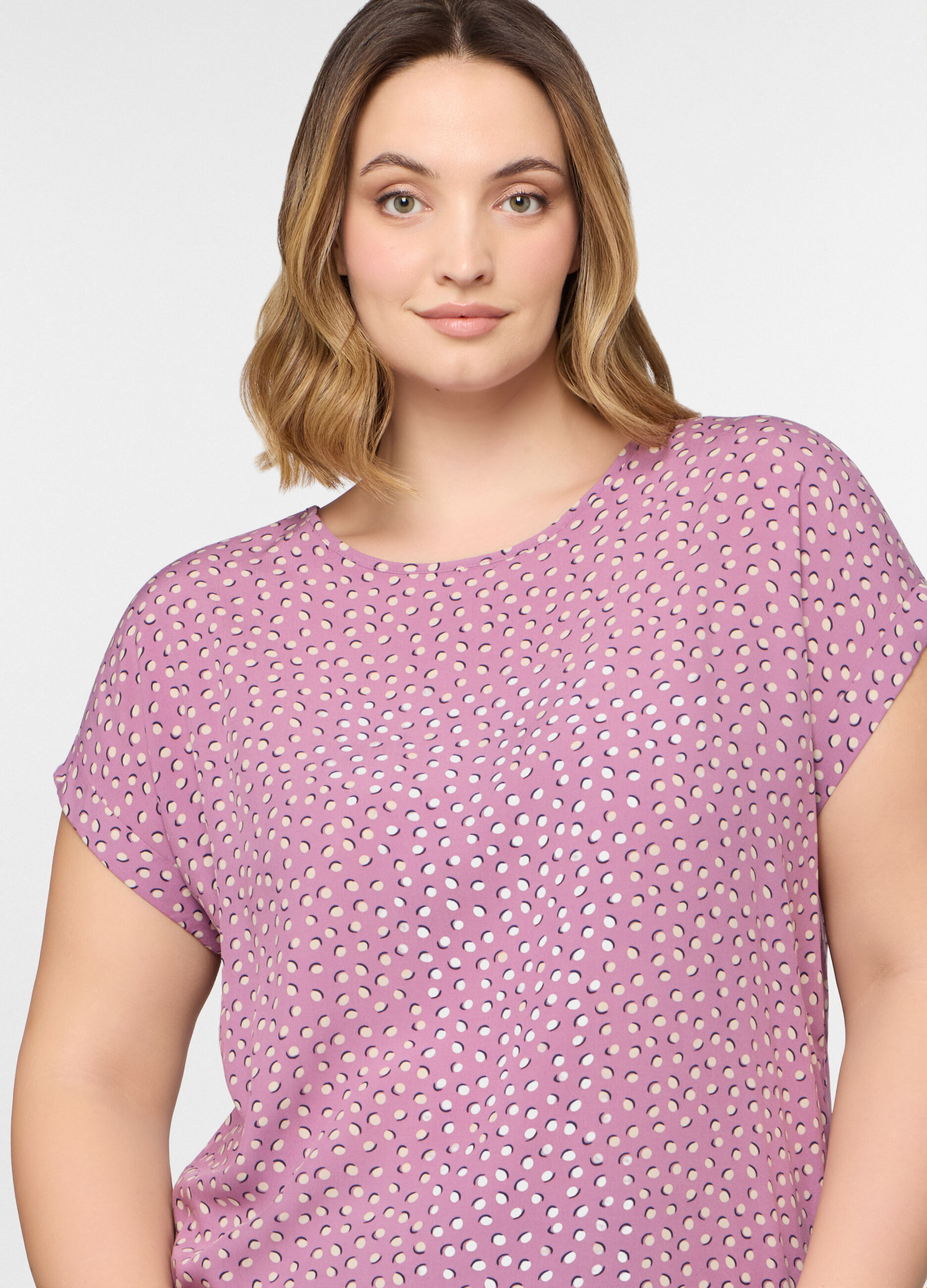 T-shirt girocollo donna curvy_2