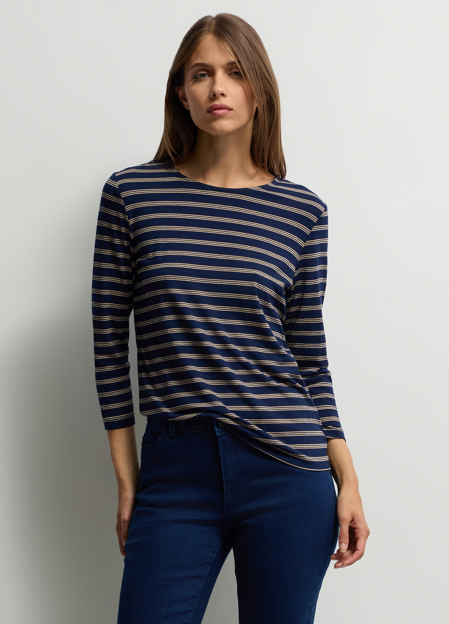 T-shirt girocollo donna_0
