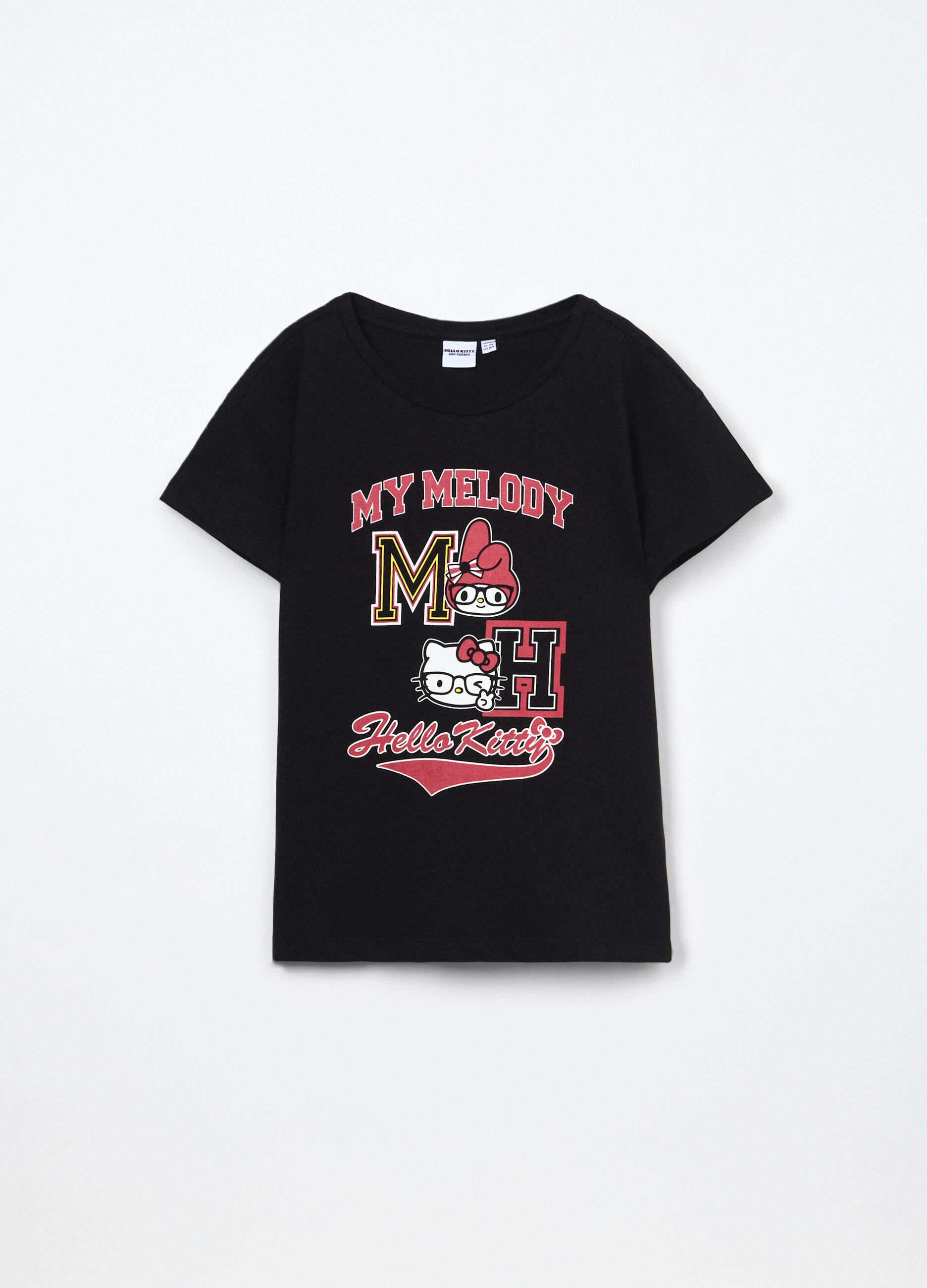 T-shirt Hello Kitty in jersey di puro cotone ragazza_0