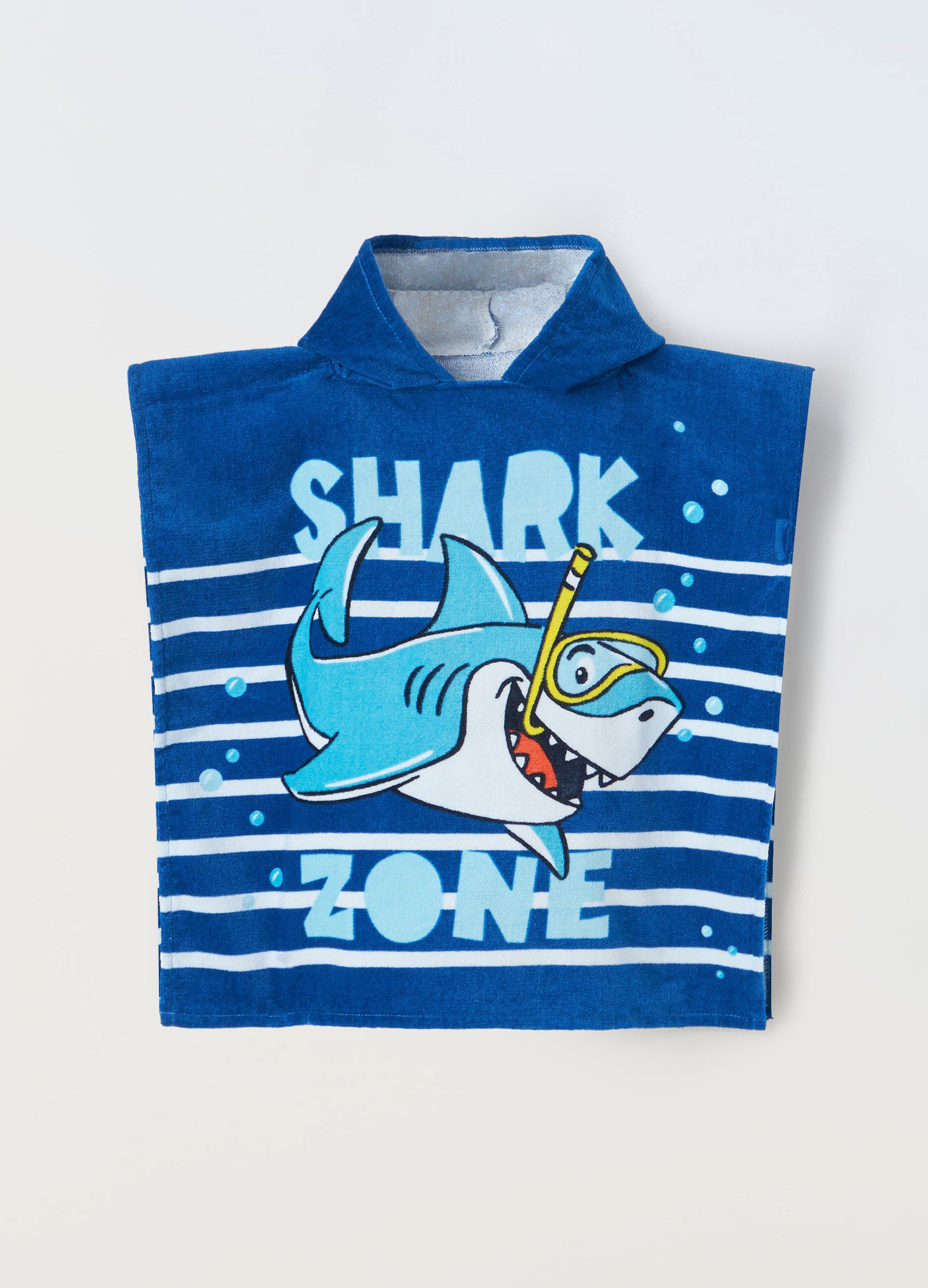Poncho da bagno in puro cotone neonato