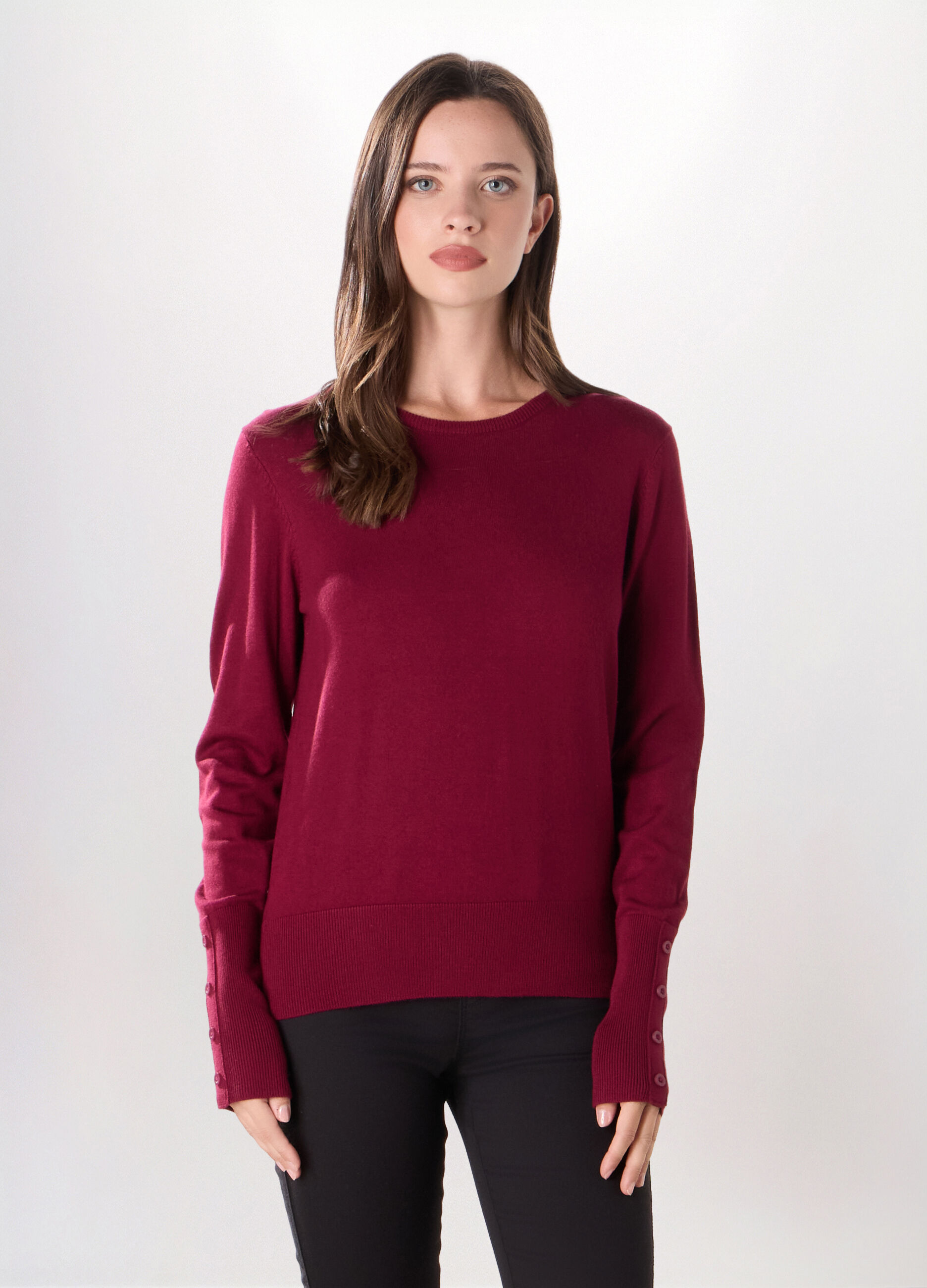 Pullover misto viscosa donna_0