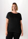 Maglia a manica corta in filo lurex donna curvy_0