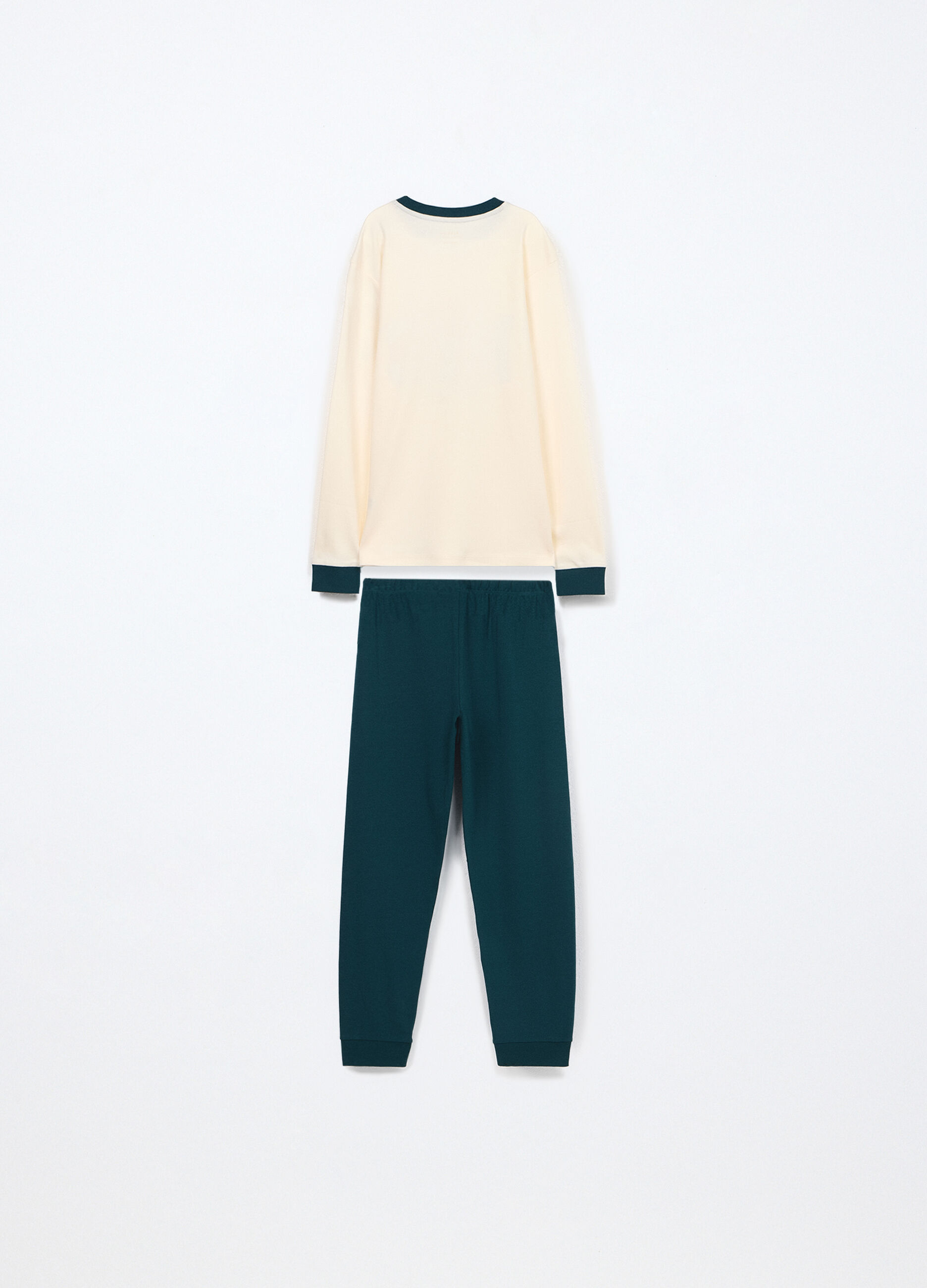 Set pigiama lungo in interlock di puro cotone ragazzo_3