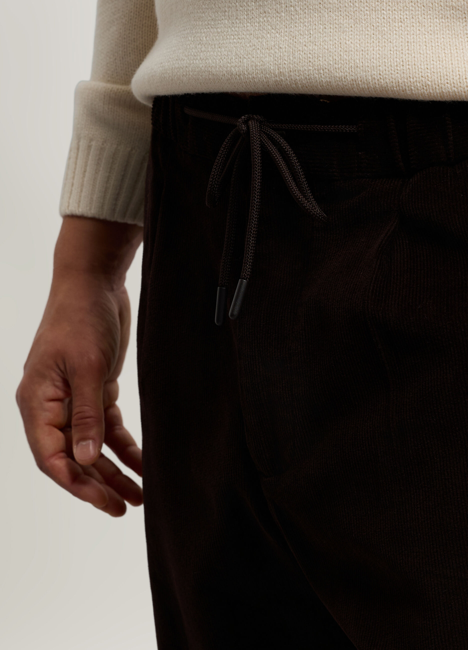 Pantalone chino in velluto a coste di cotone uomo_3