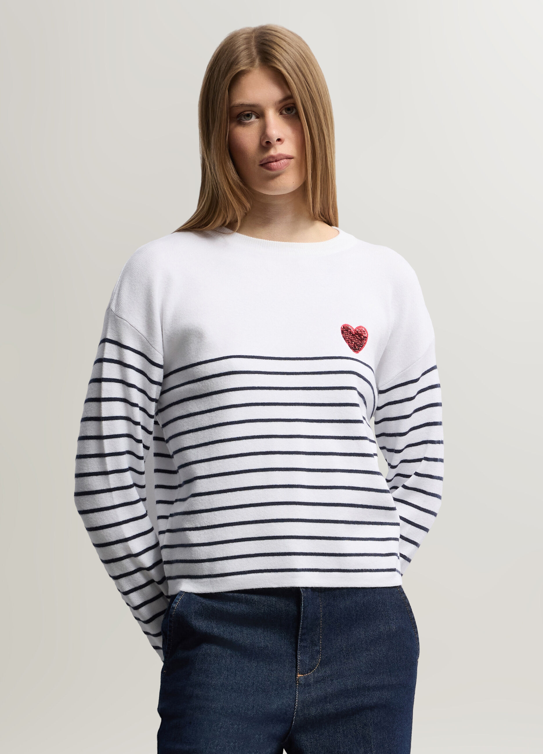 Maglia girocollo rasata donna_0