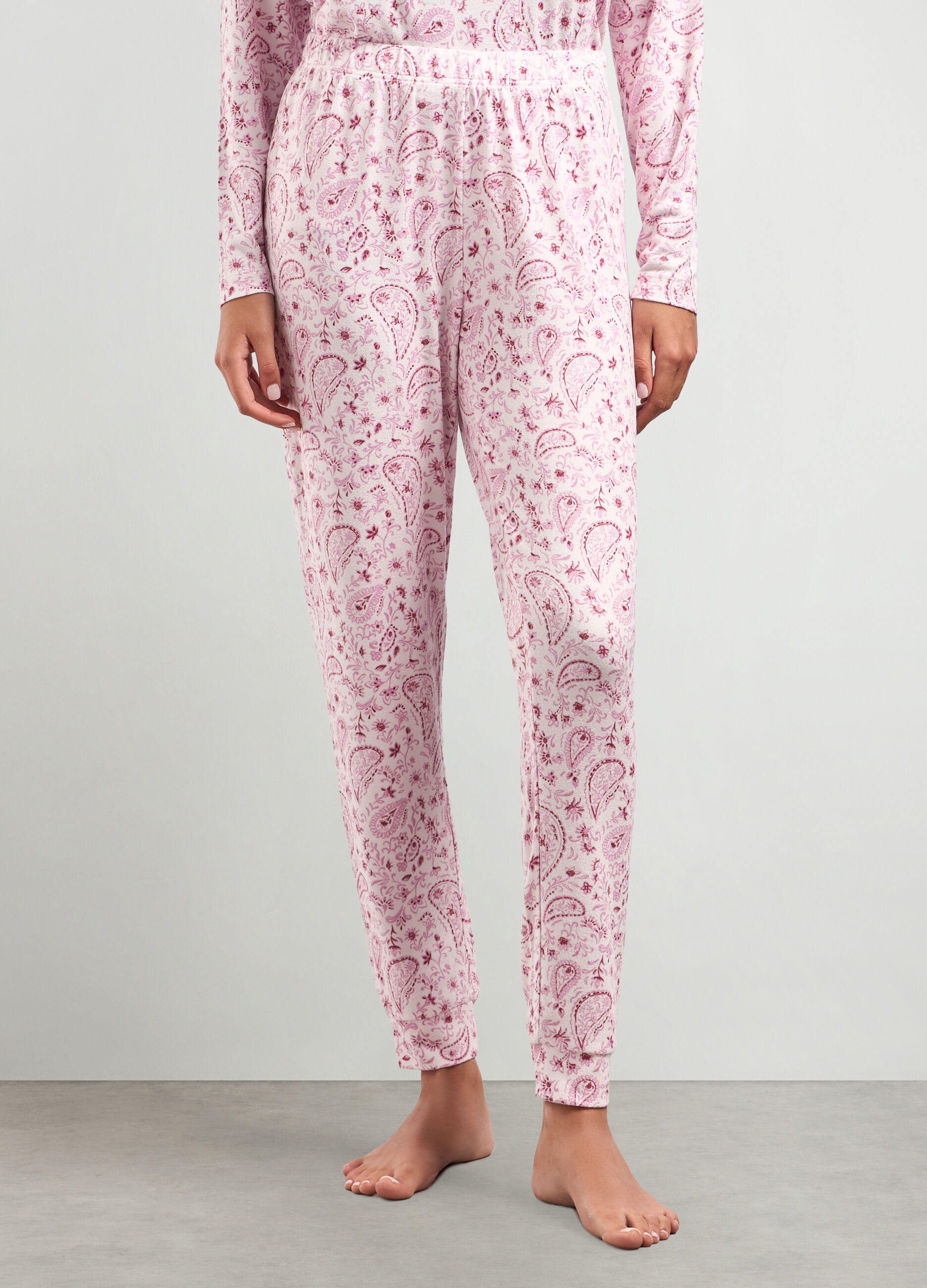 Pantaloni pigiama con stampa all over donna_0