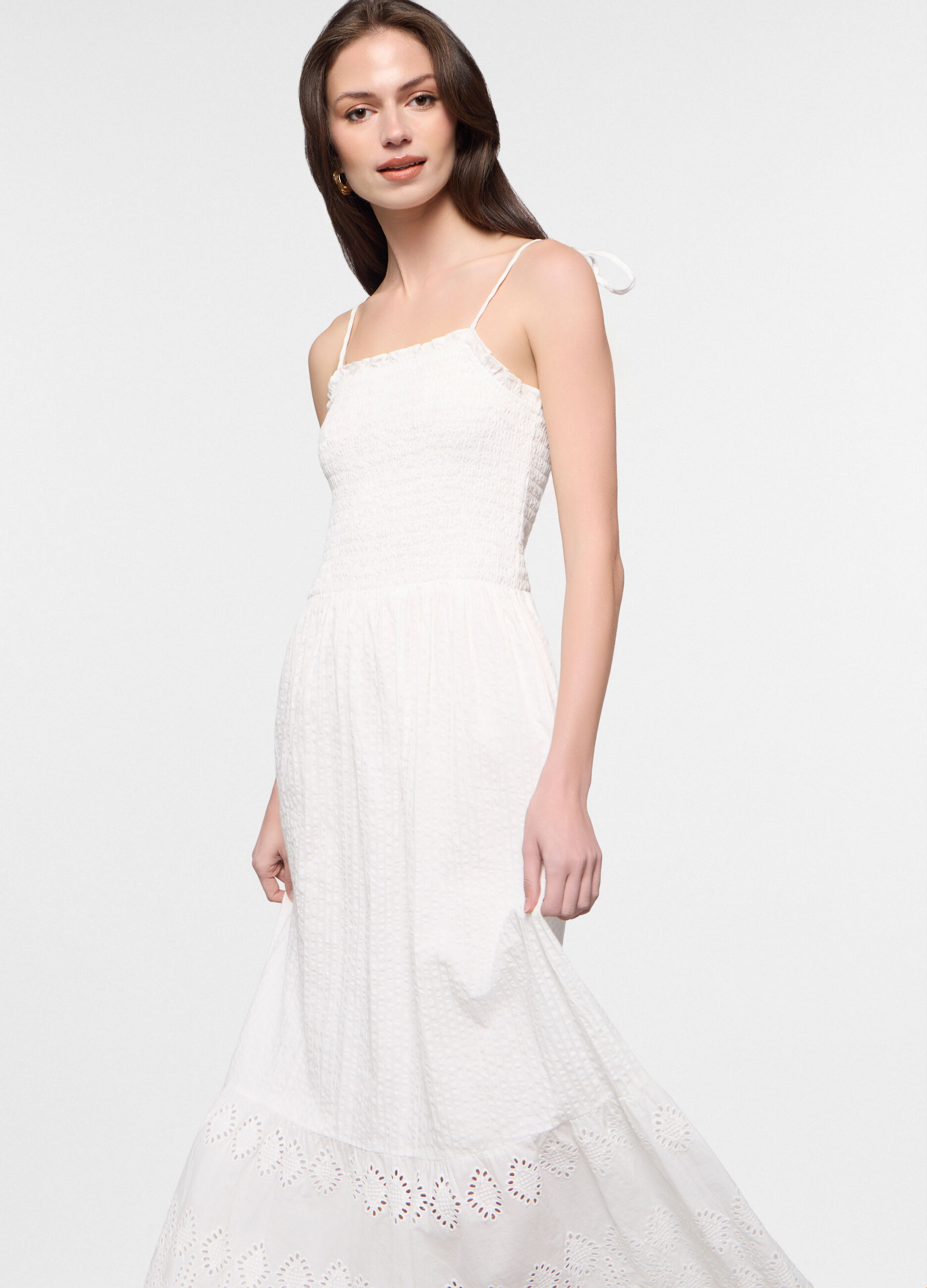 Abito lungo in puro cotone donna_2