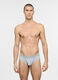 Slip con micro stampa in cotone uomo_0