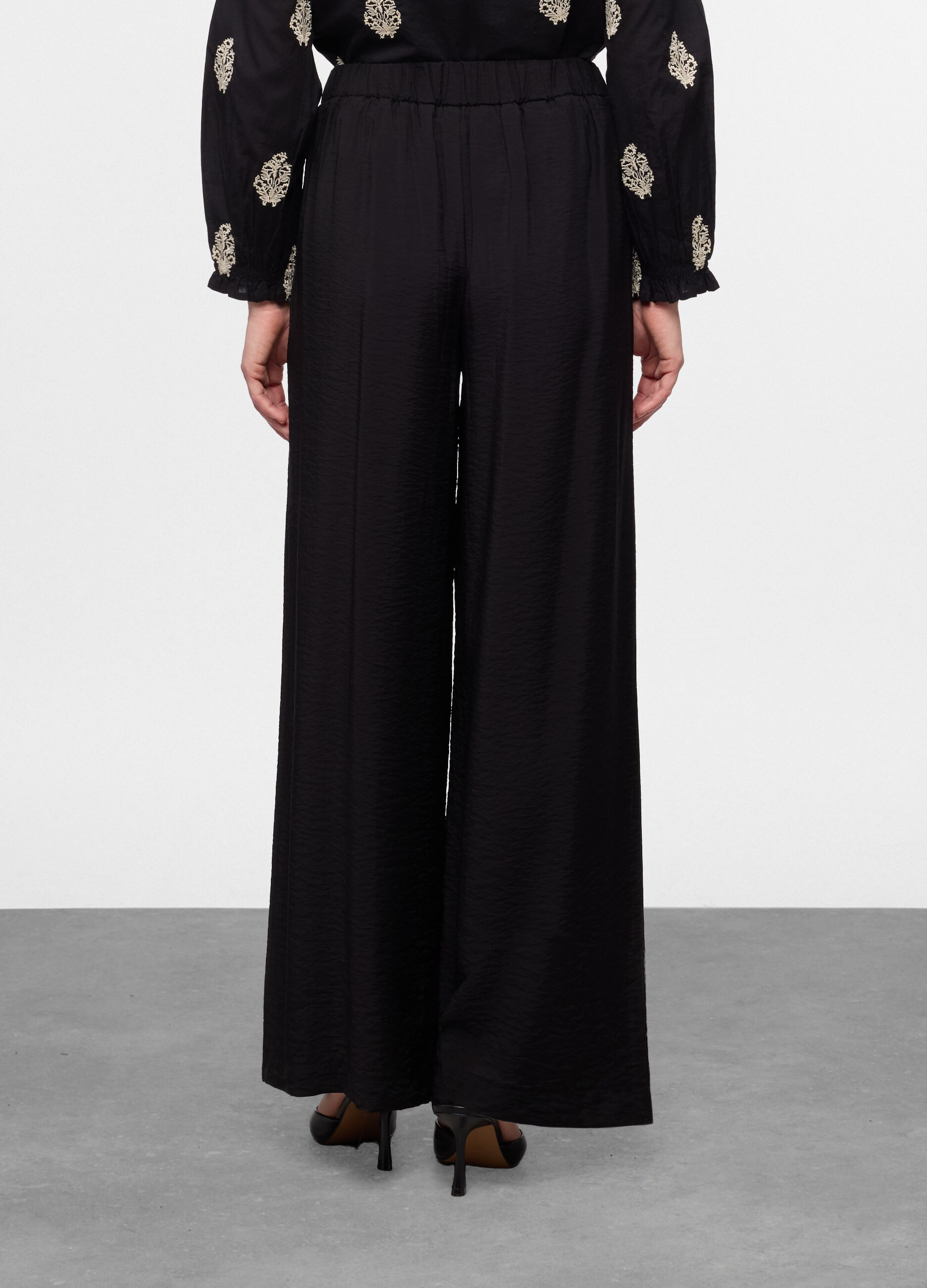 Pantaloni wide leg misto viscosa donna_1