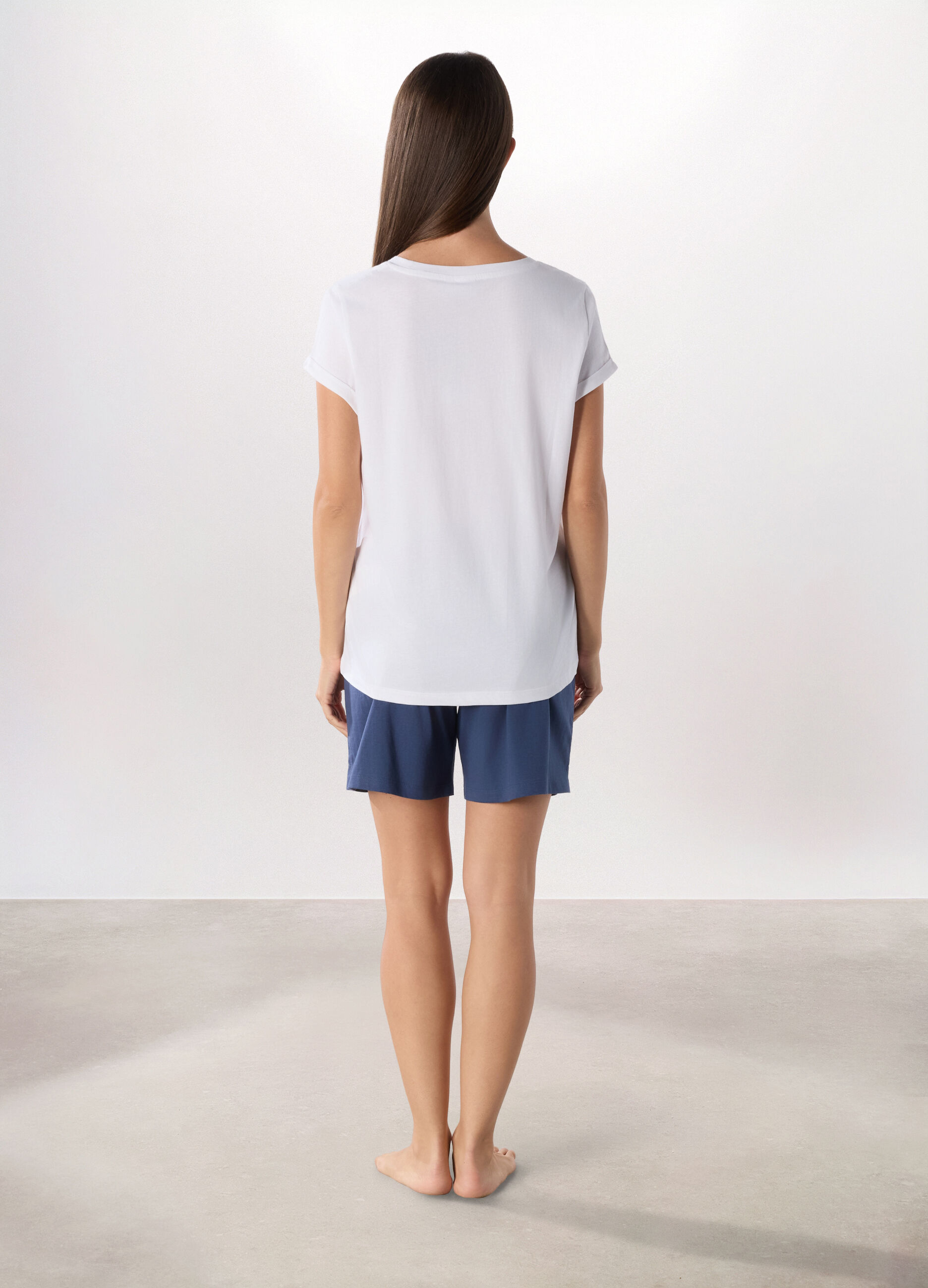 Set pigiama Trudy in jersey di puro cotone donna_1