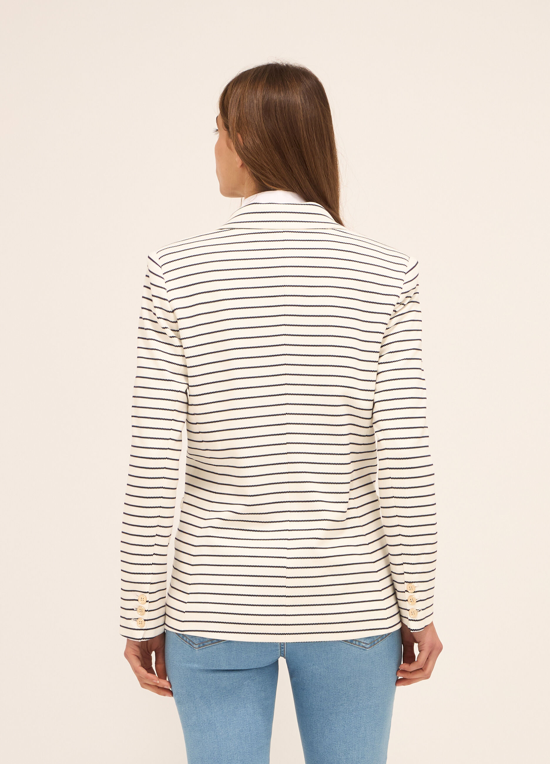 Blazer doppio petto misto viscosa donna_1