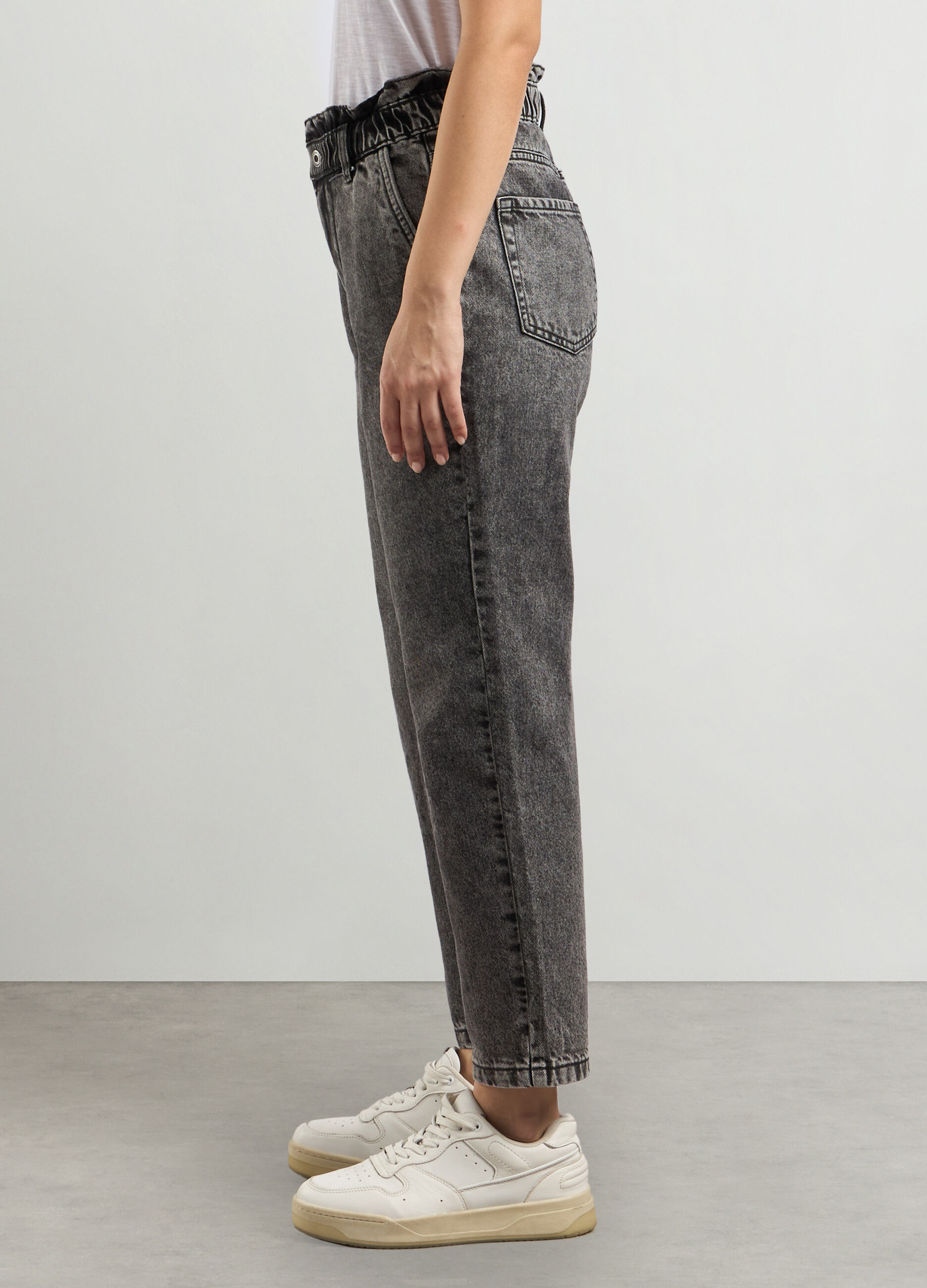 Pantaloni in denim di puro cotone donna_2