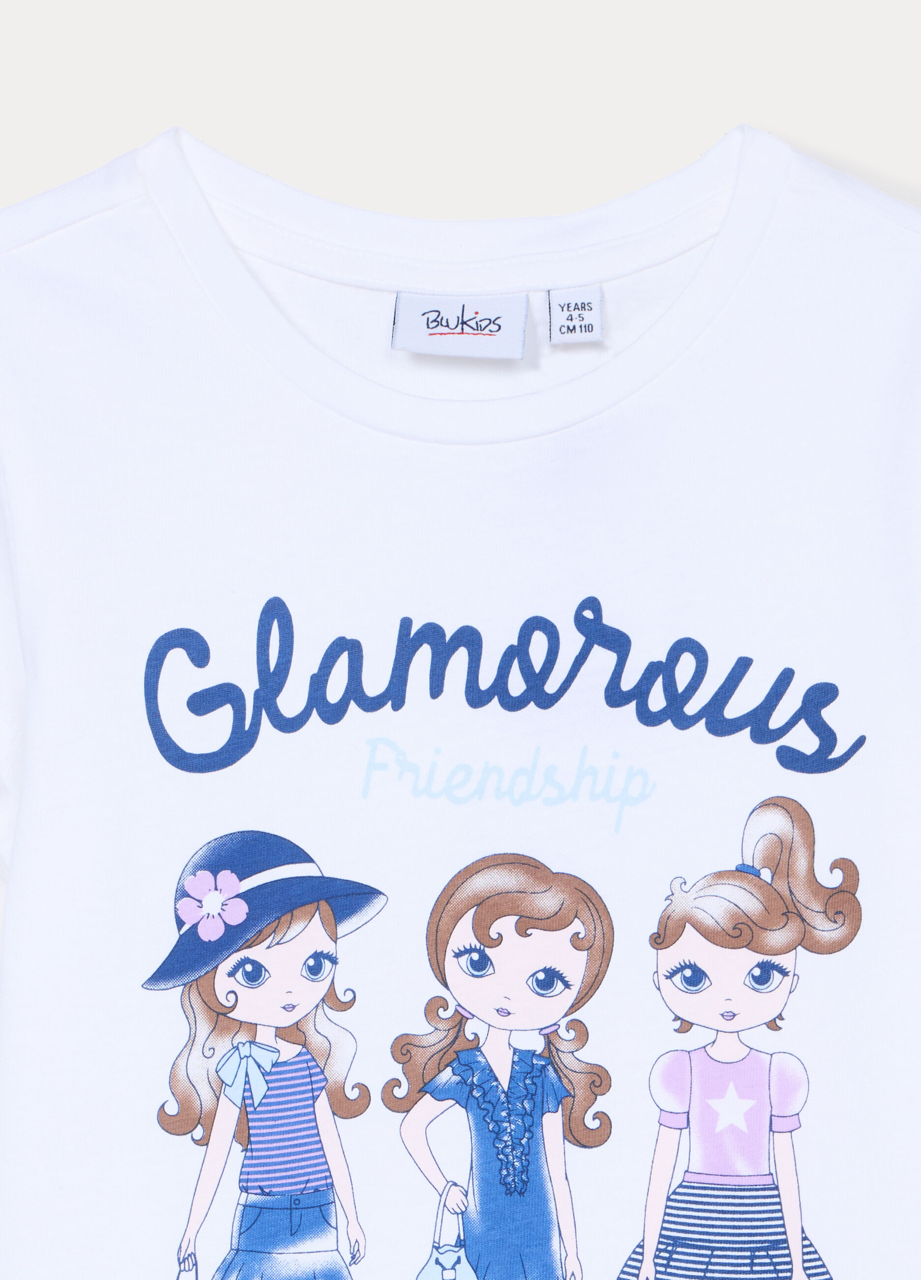 T-shirt girocollo in jersey di puro cotone bambina_2