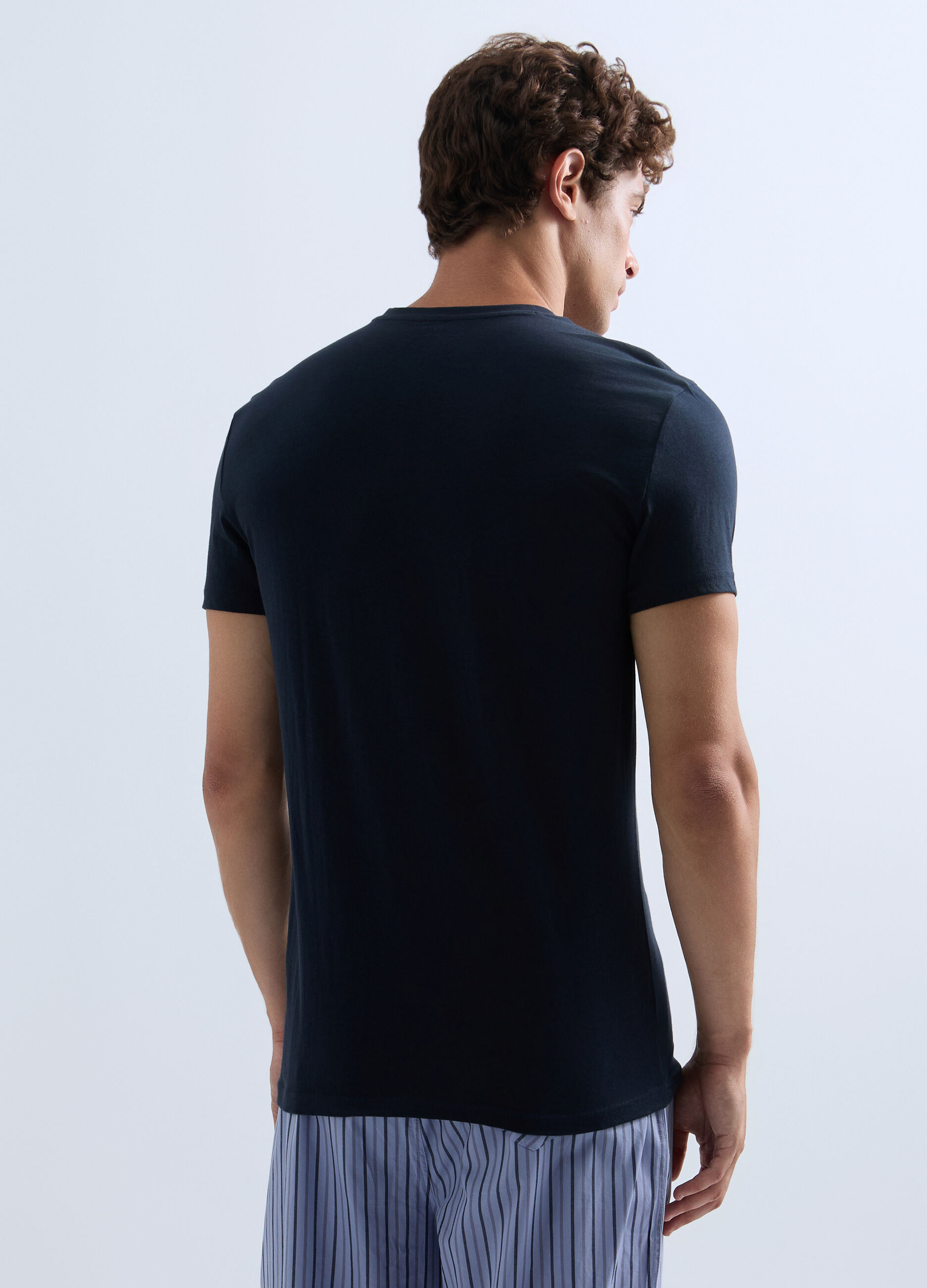 T-shirt girocollo in jersey uomo_1