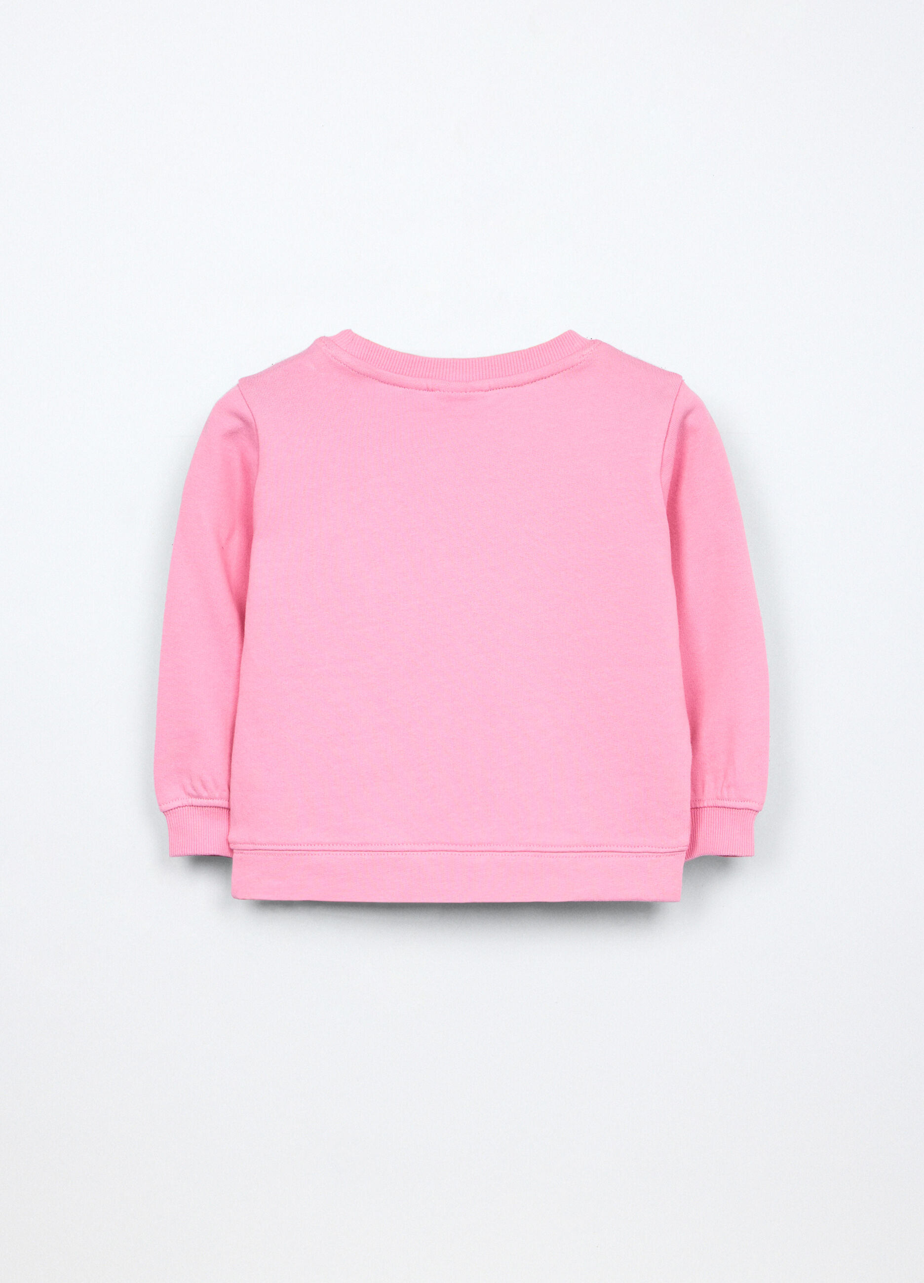 Felpa in french terry di puro cotone neonata_1