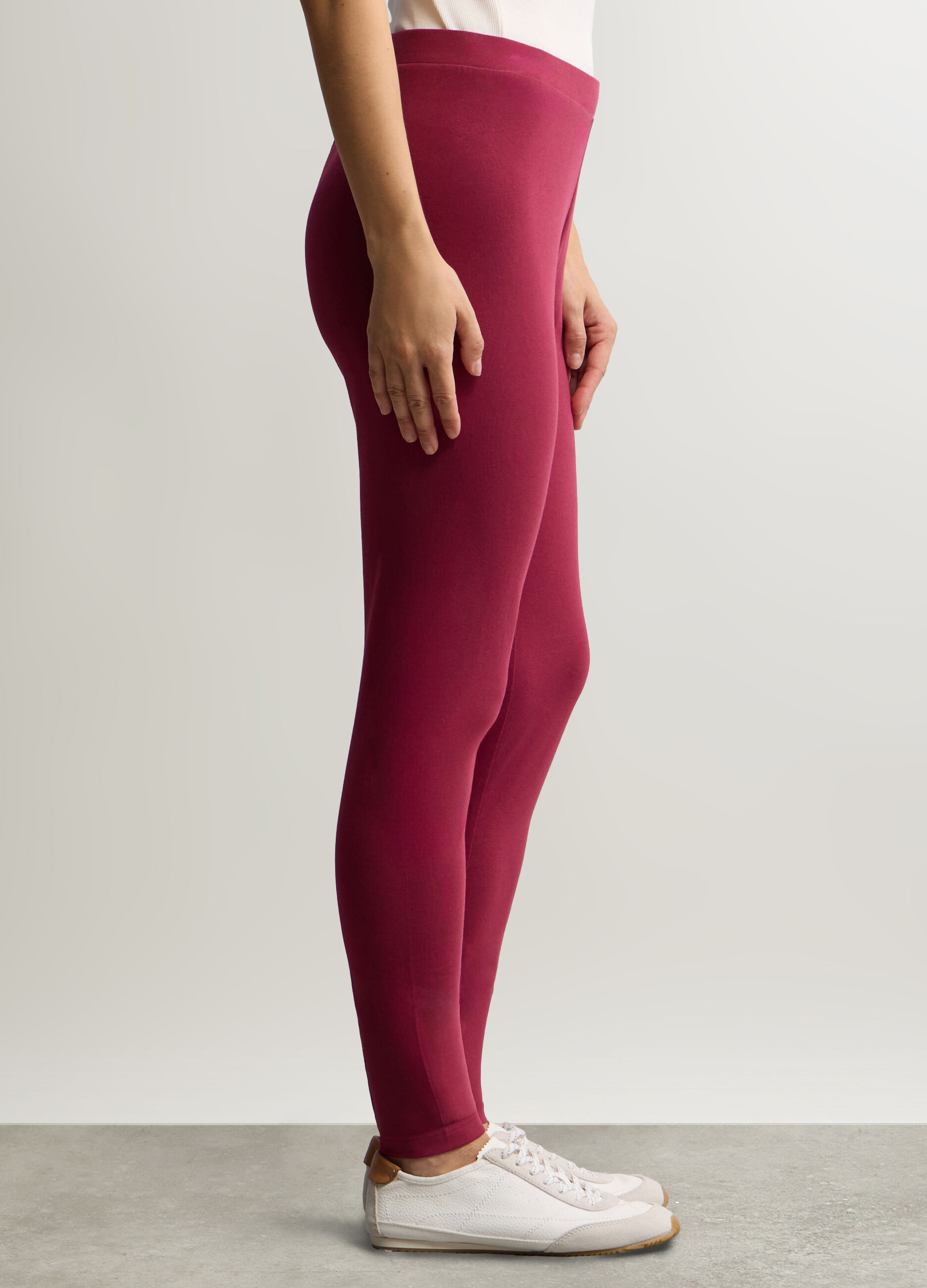 Leggings Slim Fit in jersey di cotone stretch donna_1