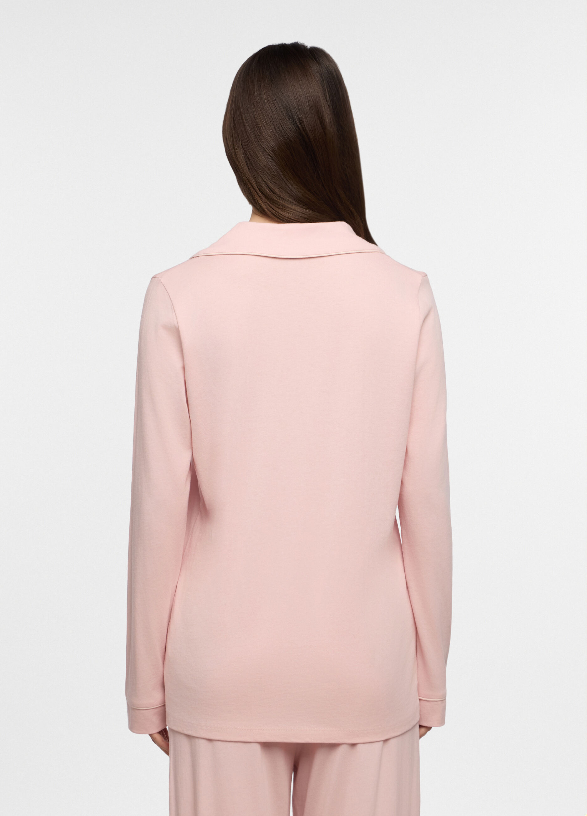 Top pigiama in cotone misto modal donna_1