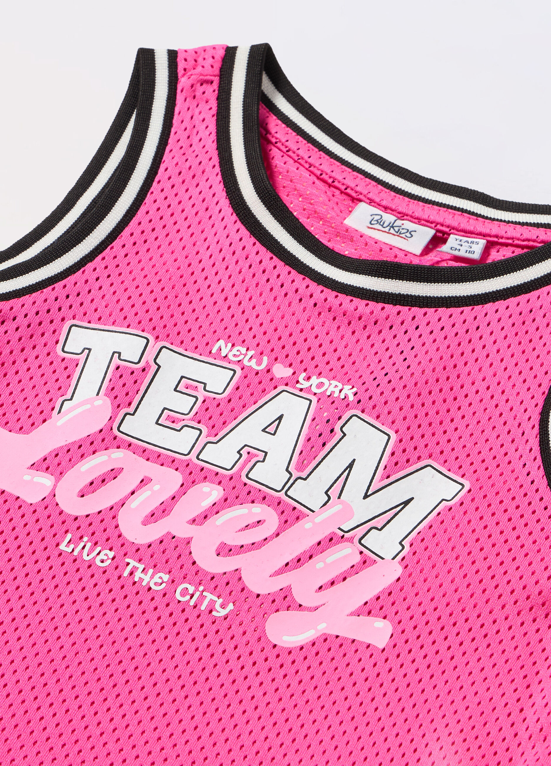 Canotta in tessuto mesh bambina_1