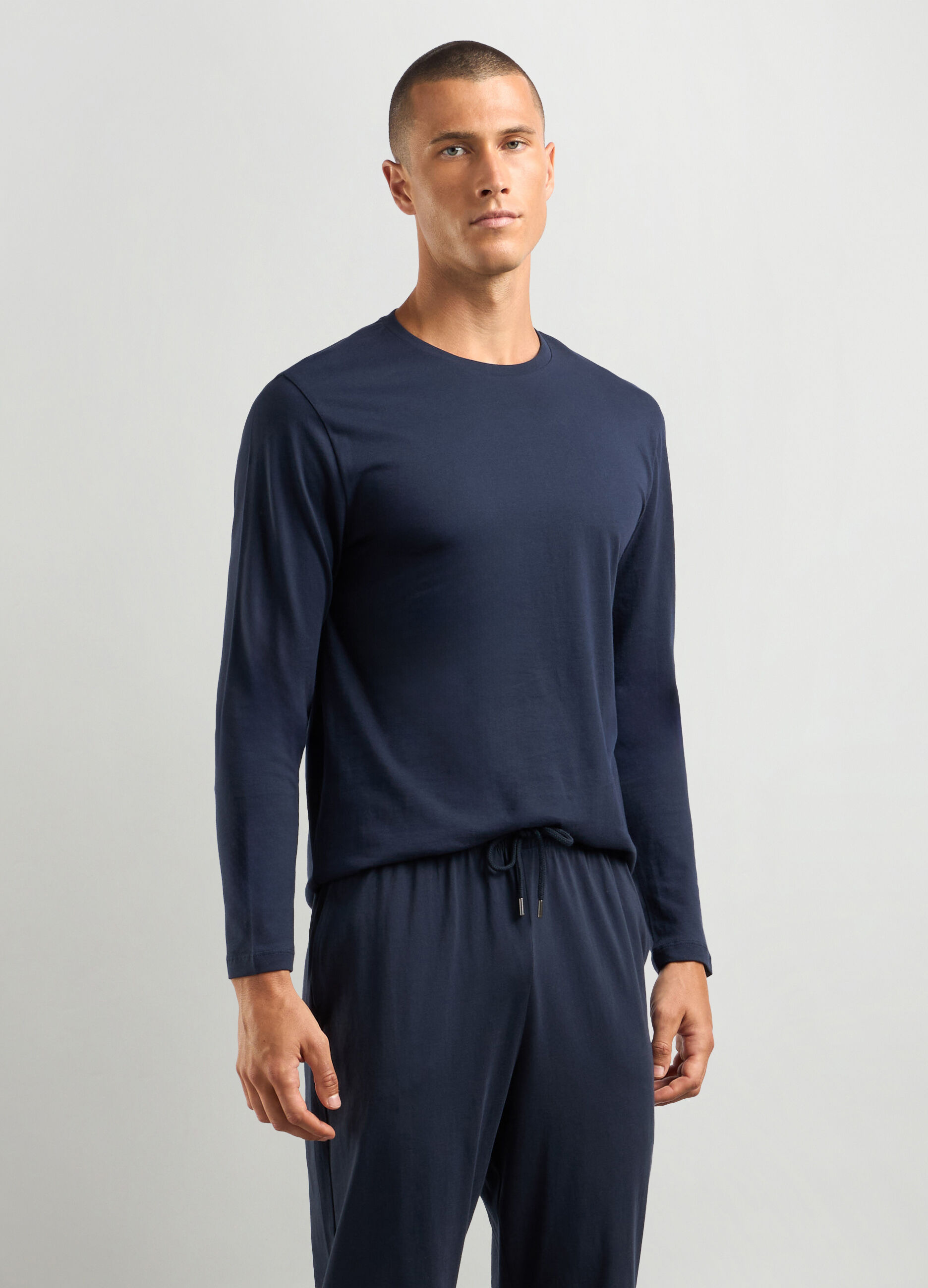 Maglia pigiama in puro cotone uomo