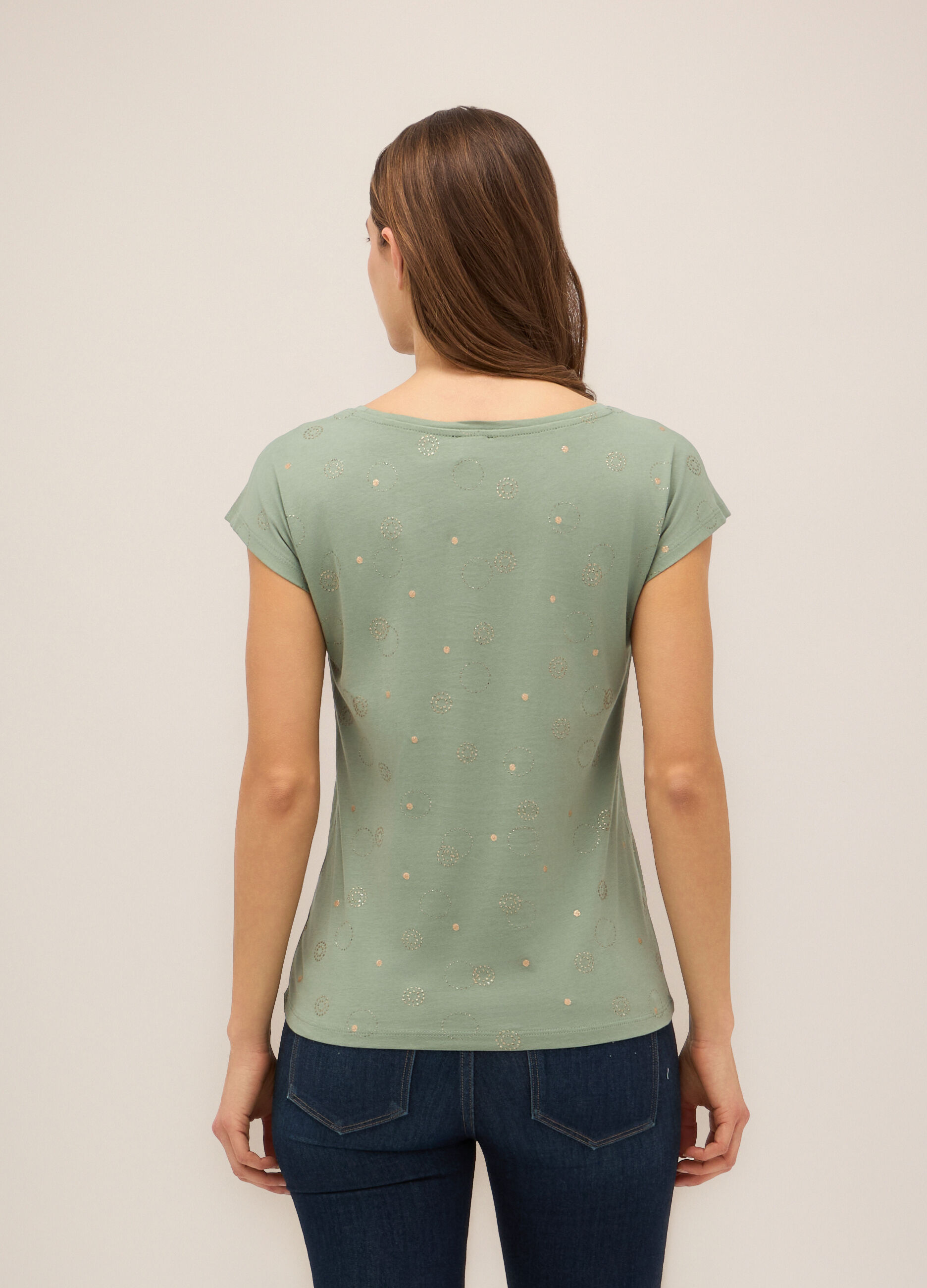 T-shirt in puro cotone donna_1