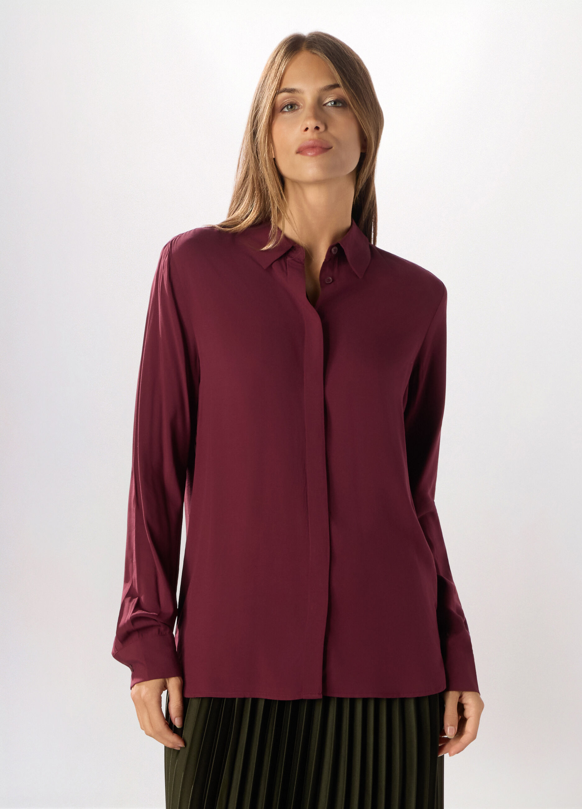 Camicia in pura viscosa donna_0
