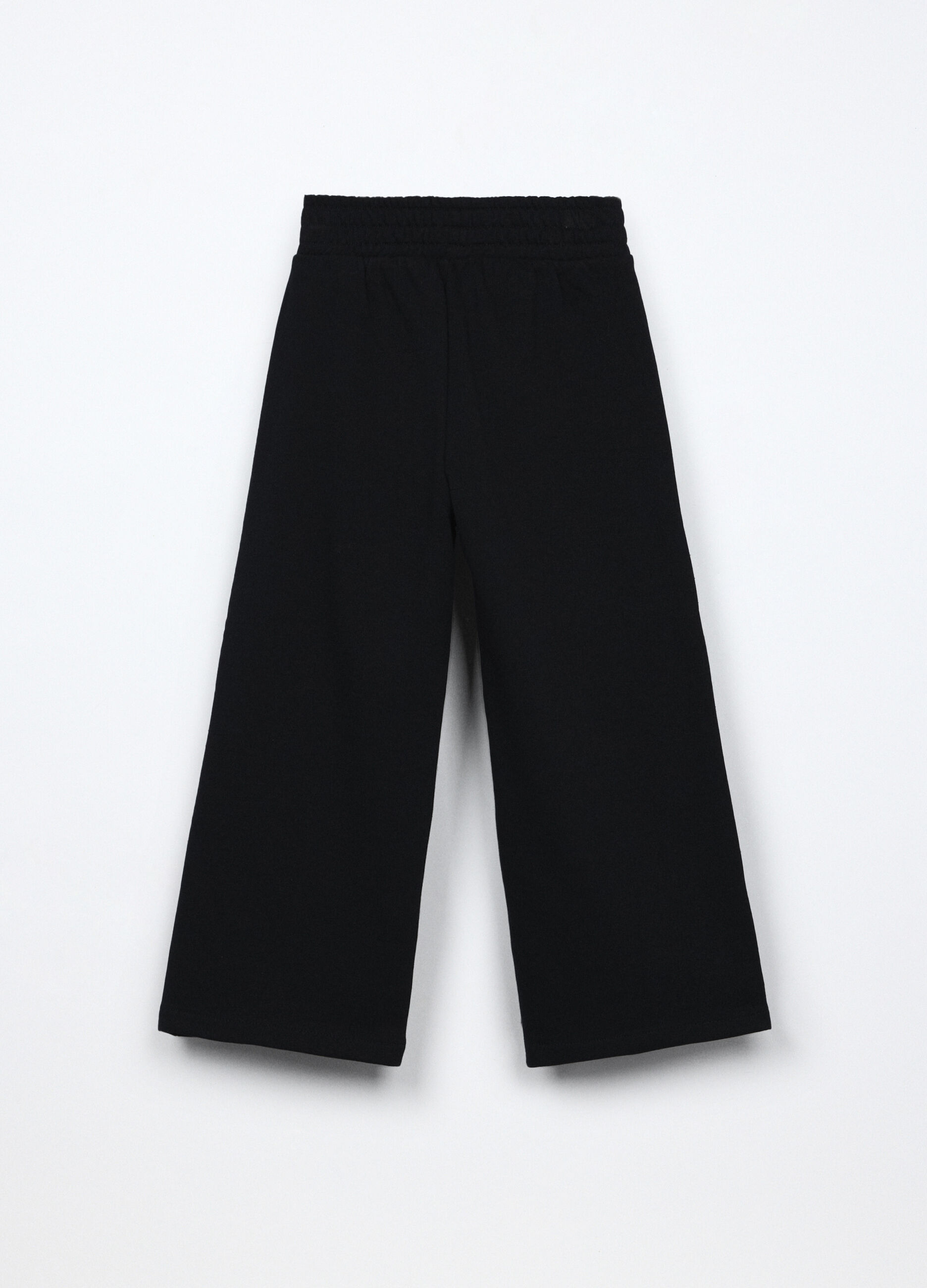 Jogger in french terry di puro cotone bambina_1
