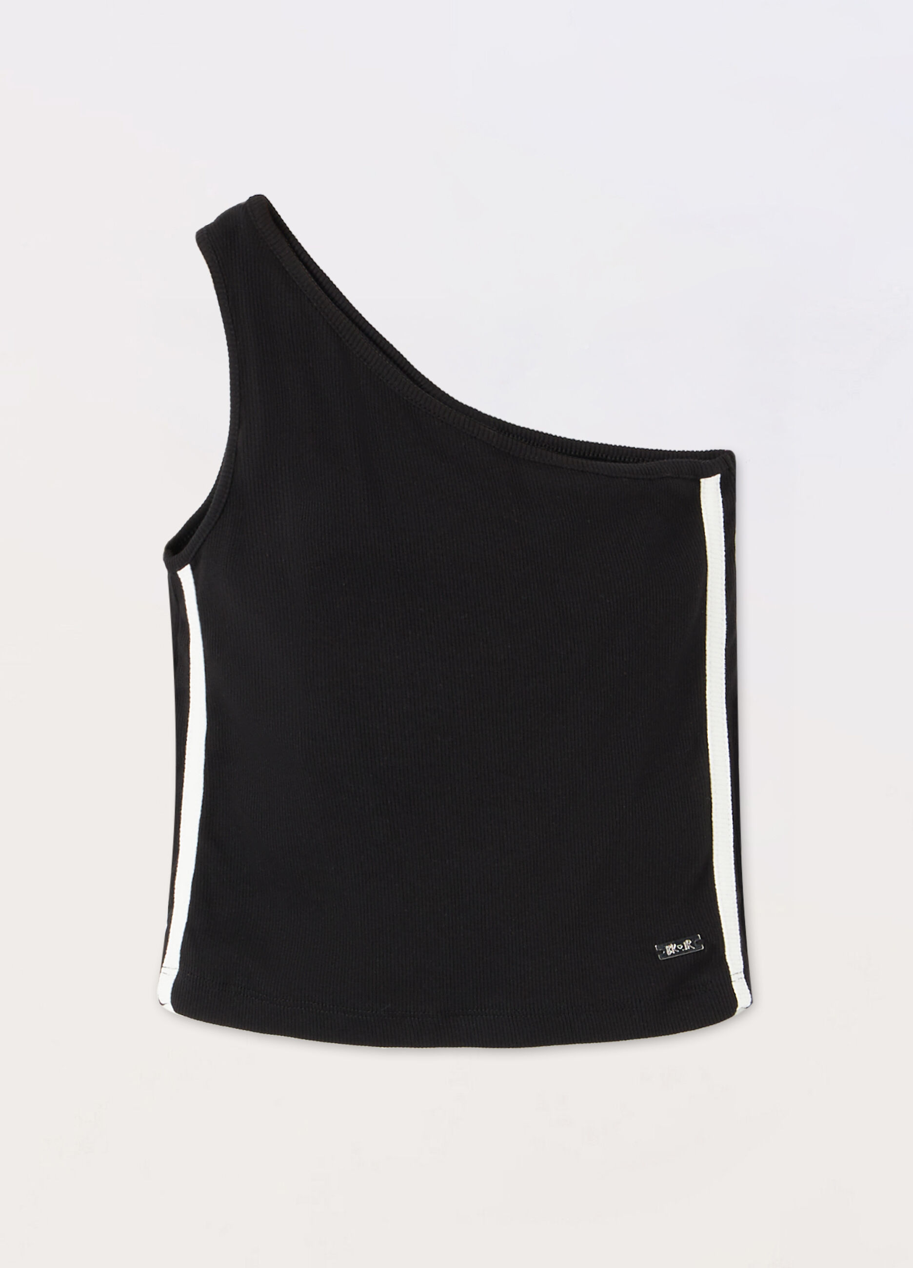 Top in costina di cotone stretch ragazza_0