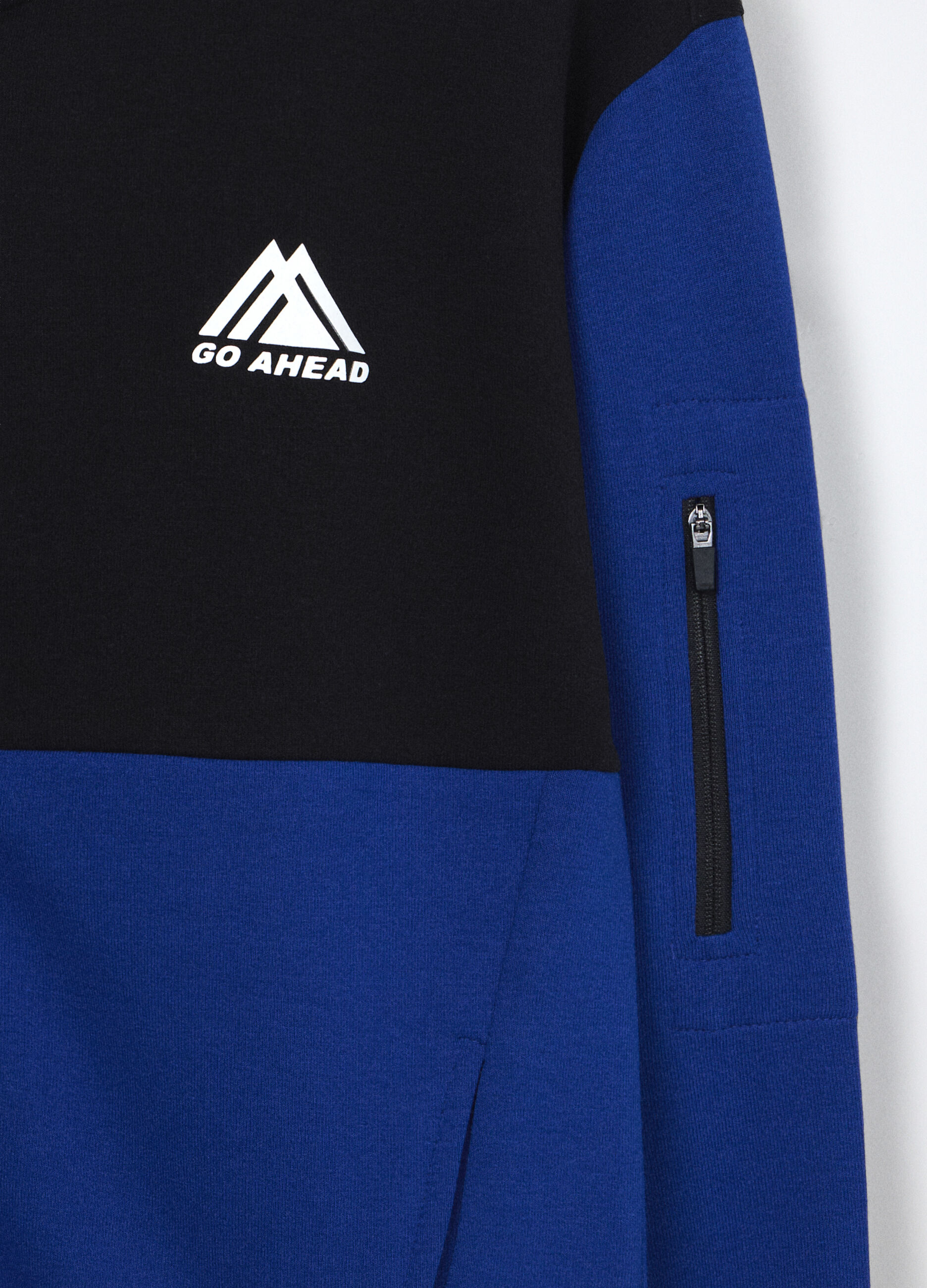 Felpa full zip misto cotone ragazzo_2