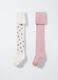 Pack 2 collant misto cotone stretch bambina_0