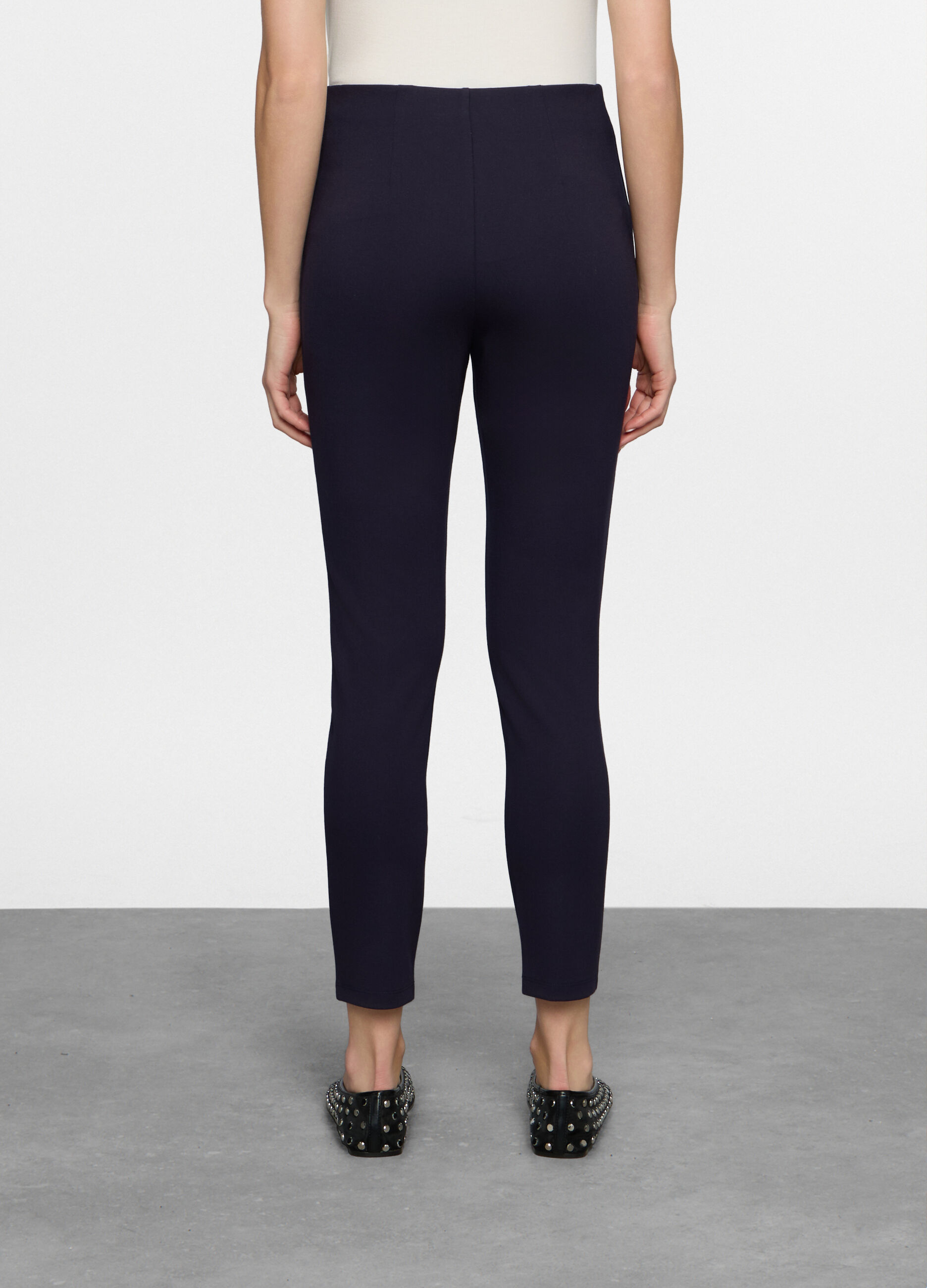 Leggings slim fit in punto Milano stretch donna_1