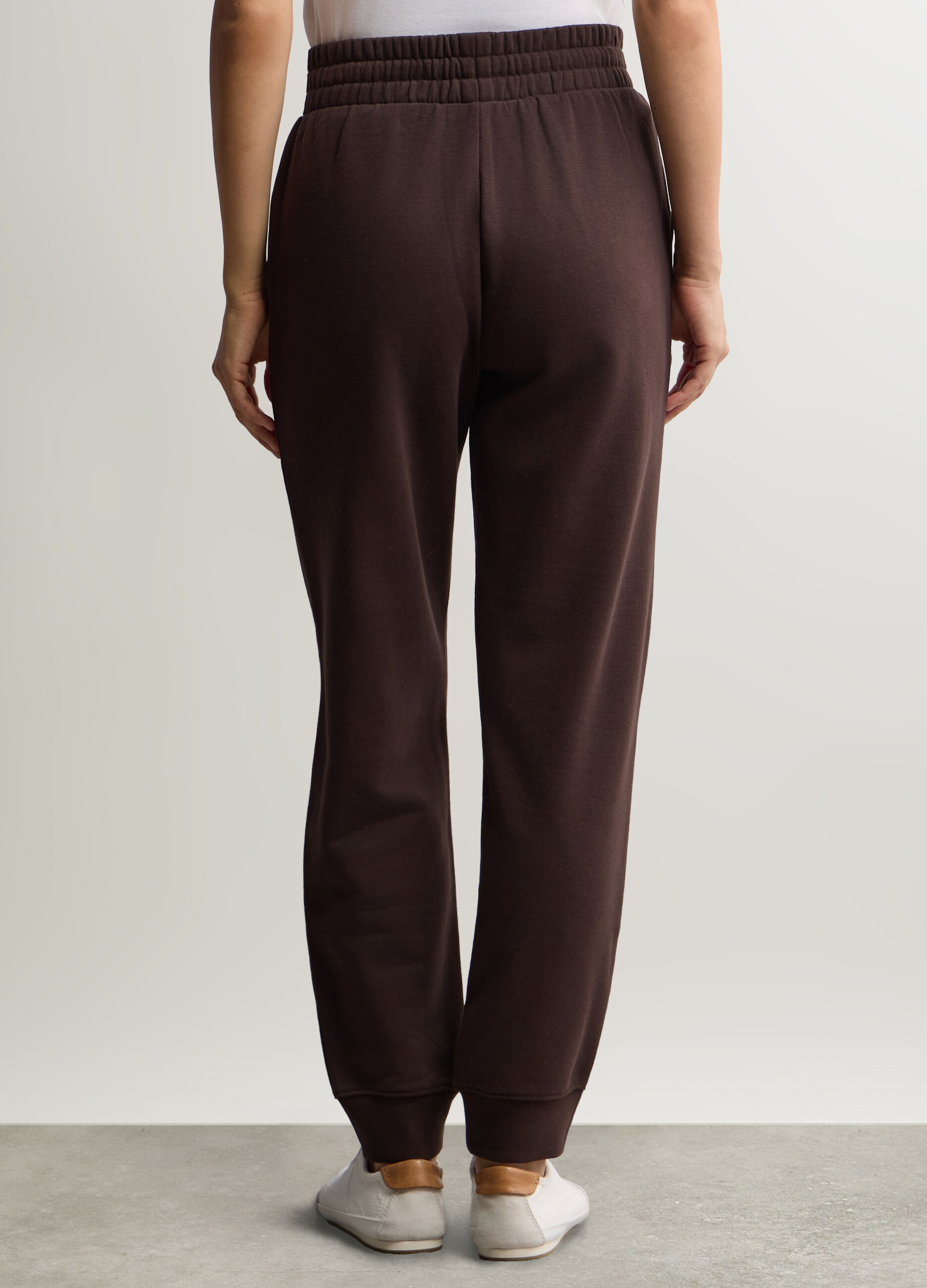 Jogger in felpa misto cotone donna_2