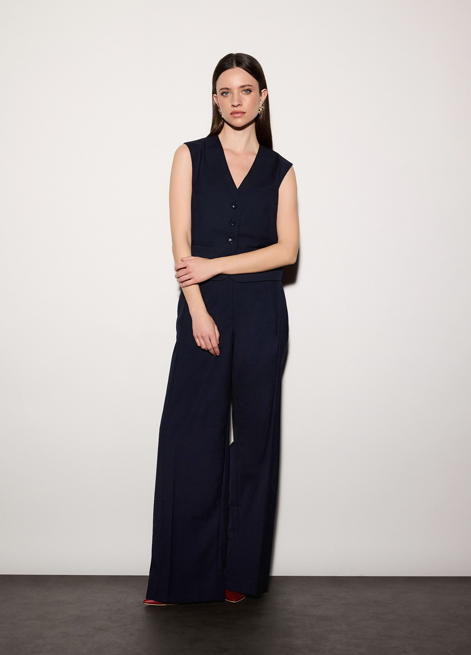 Gilet corto misto viscosa donna_0