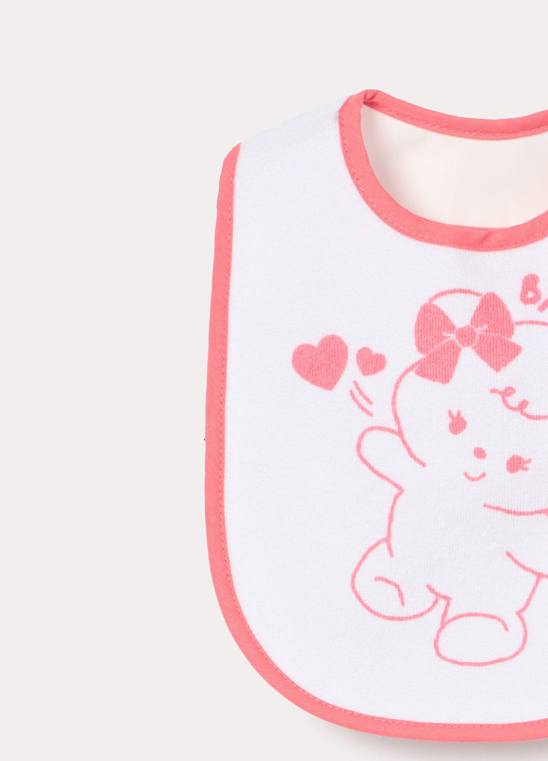 Pack 3 bavaglini in spugna misto cotone neonata_2