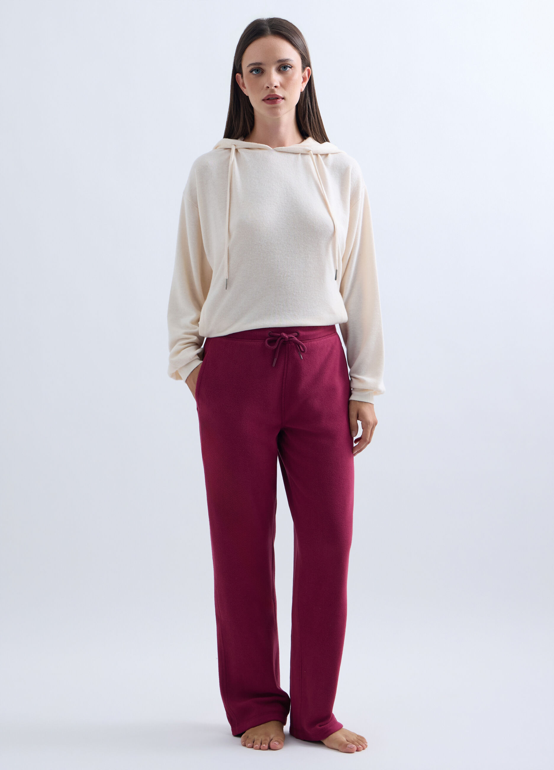 Jogger Fit Regular in pile donna_0