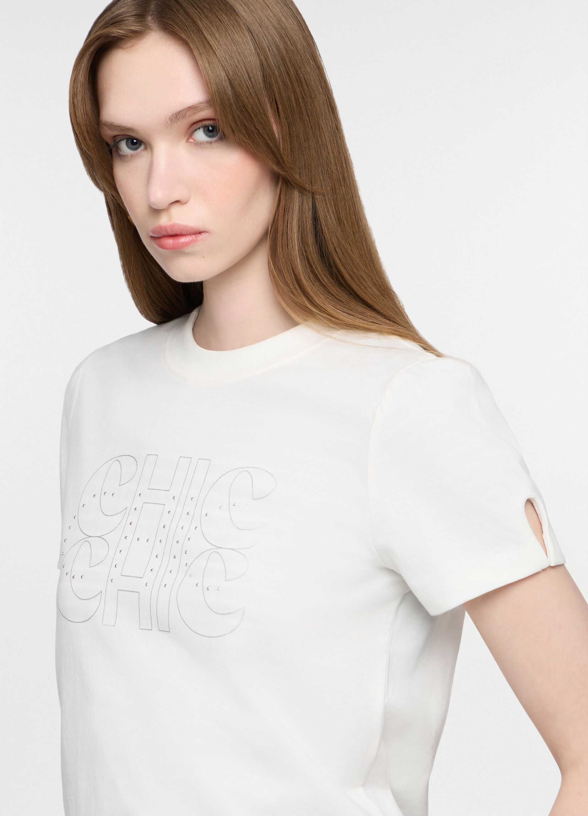 T-shirt girocollo fitted donna_2