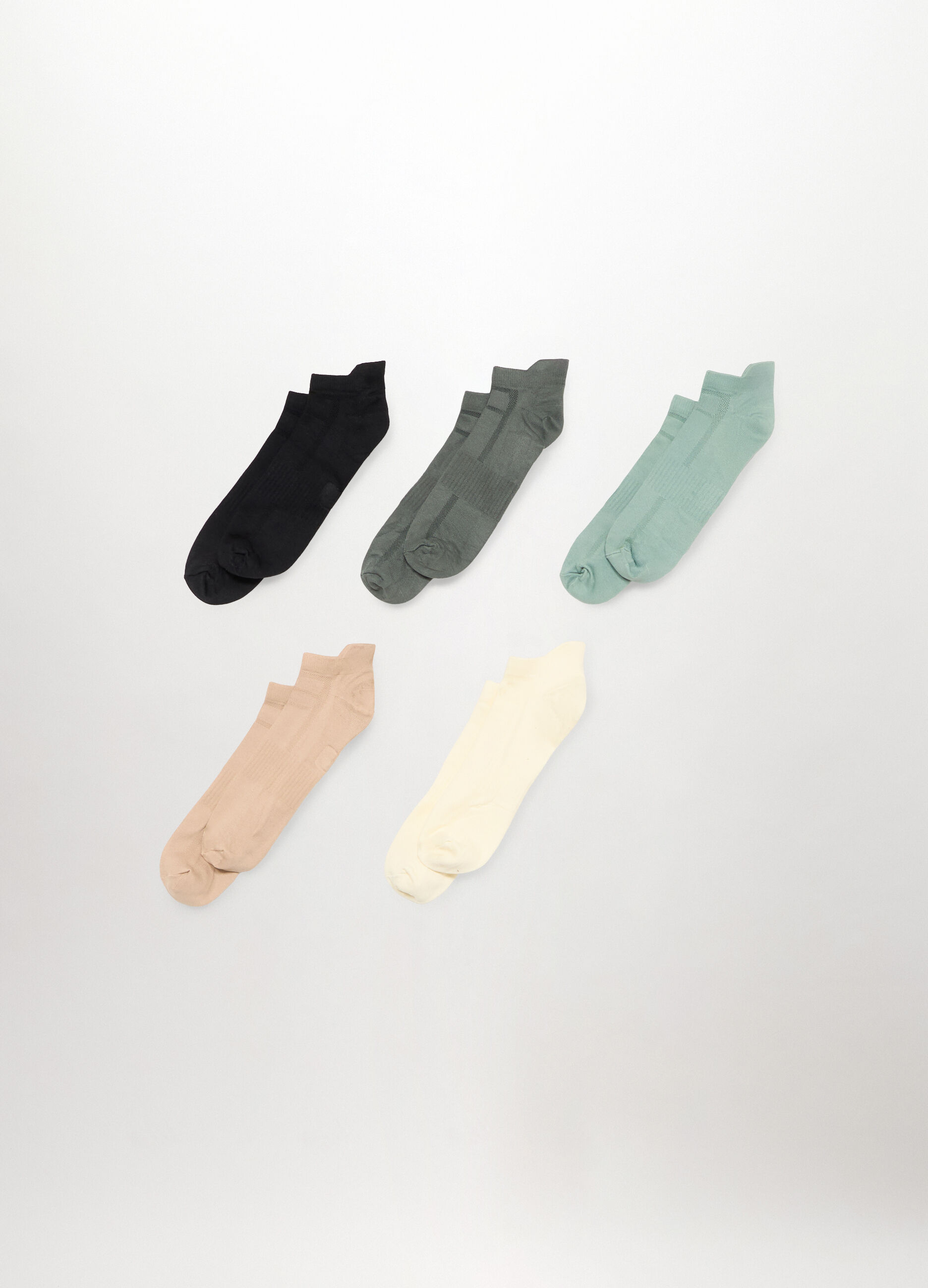 Pack 5 calze corte in microfibra donna_0
