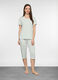 Set pigiama corto in jersey di puro cotone donna_0