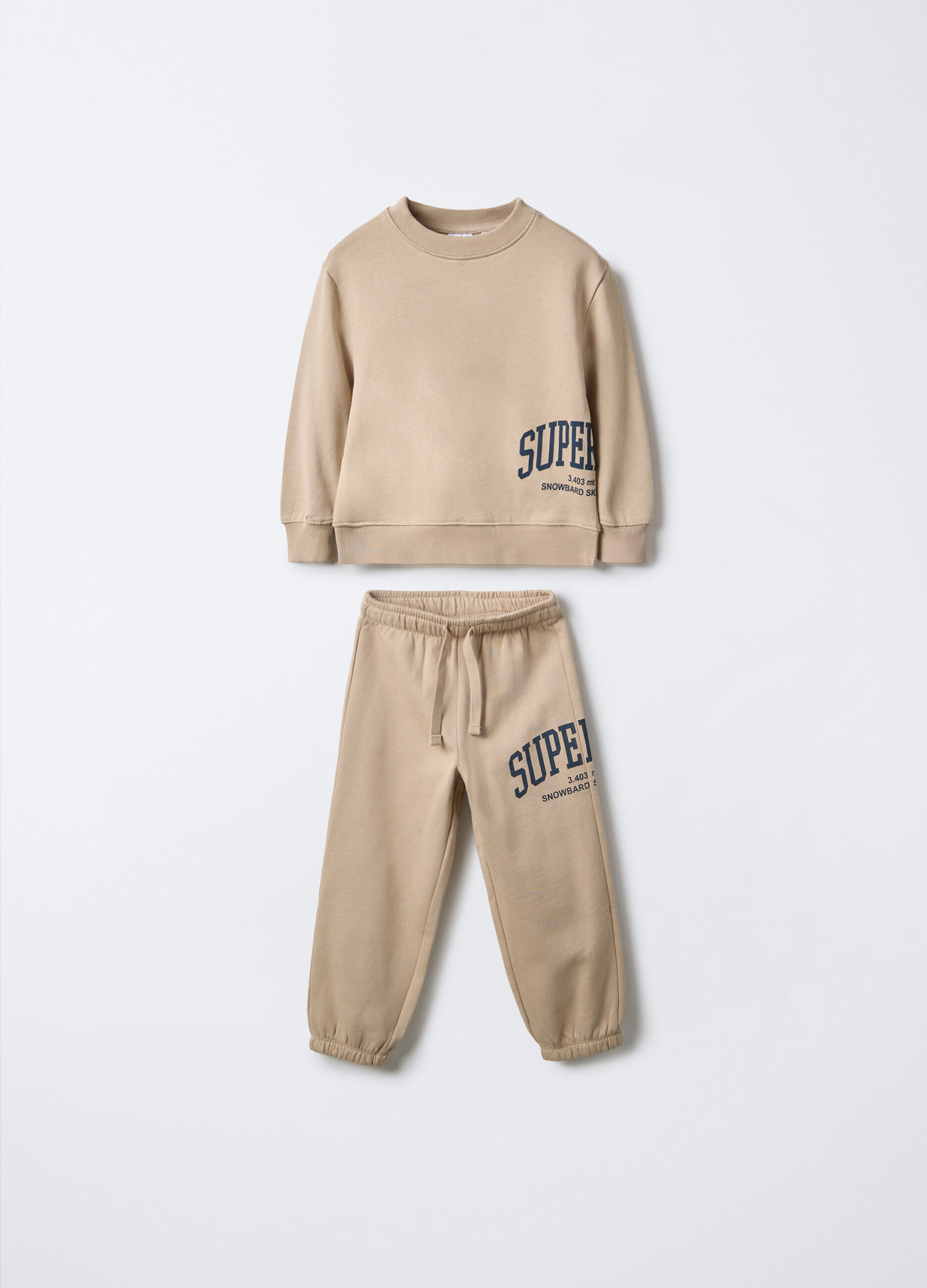 Jogging set in felpa di puro cotone bambino_0