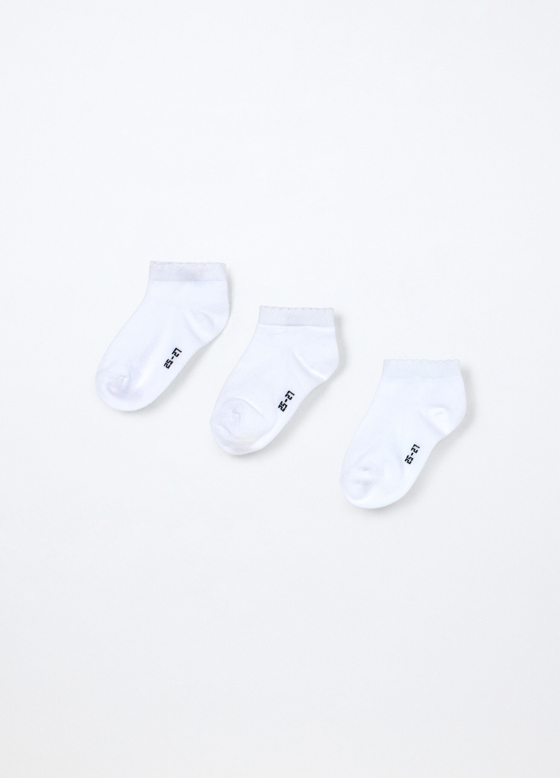 Pack 3 calzini corti misto cotone ragazza_1